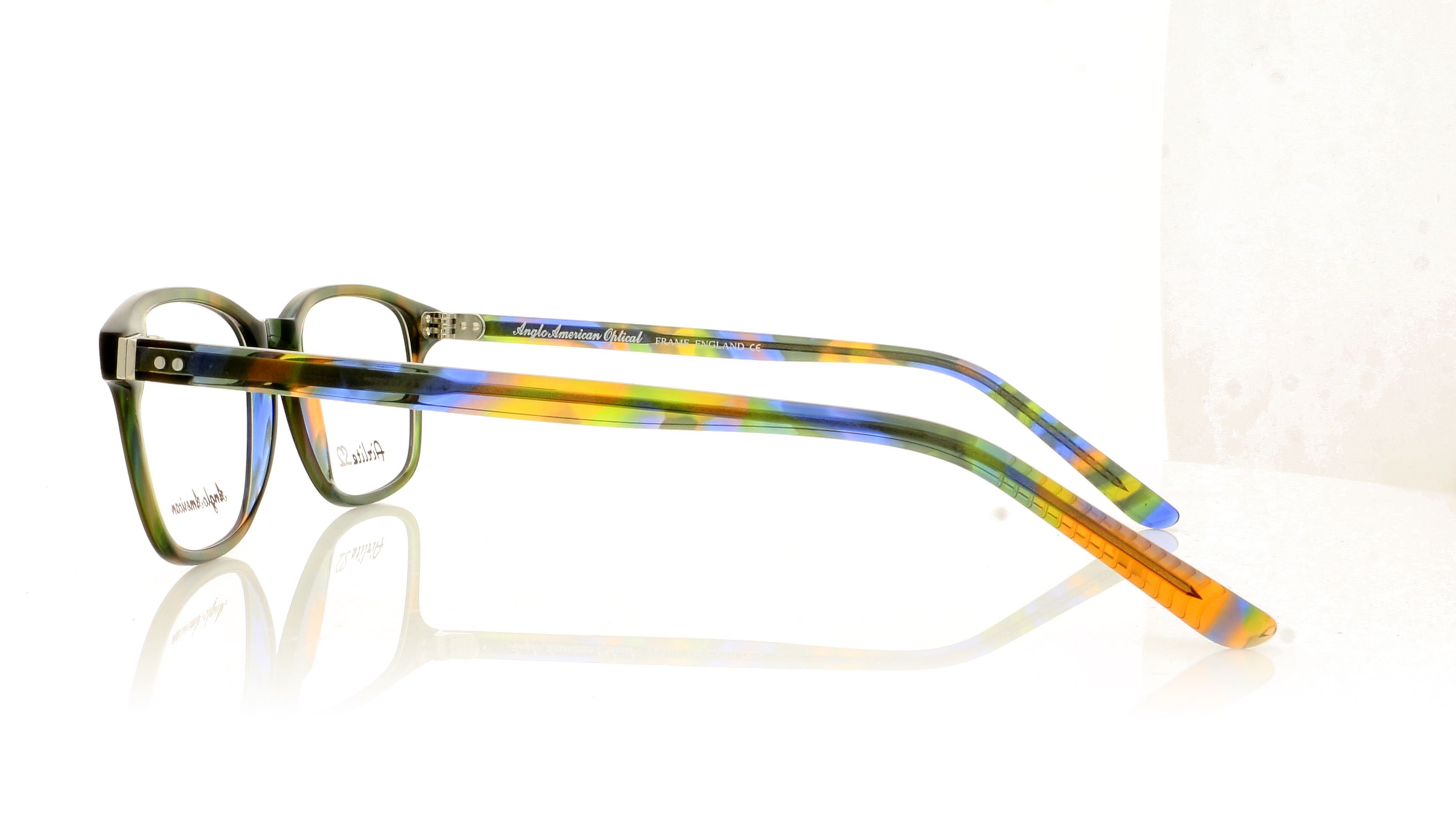 Anglo American Optical Airlite S2 102 Green MC11 Glasses