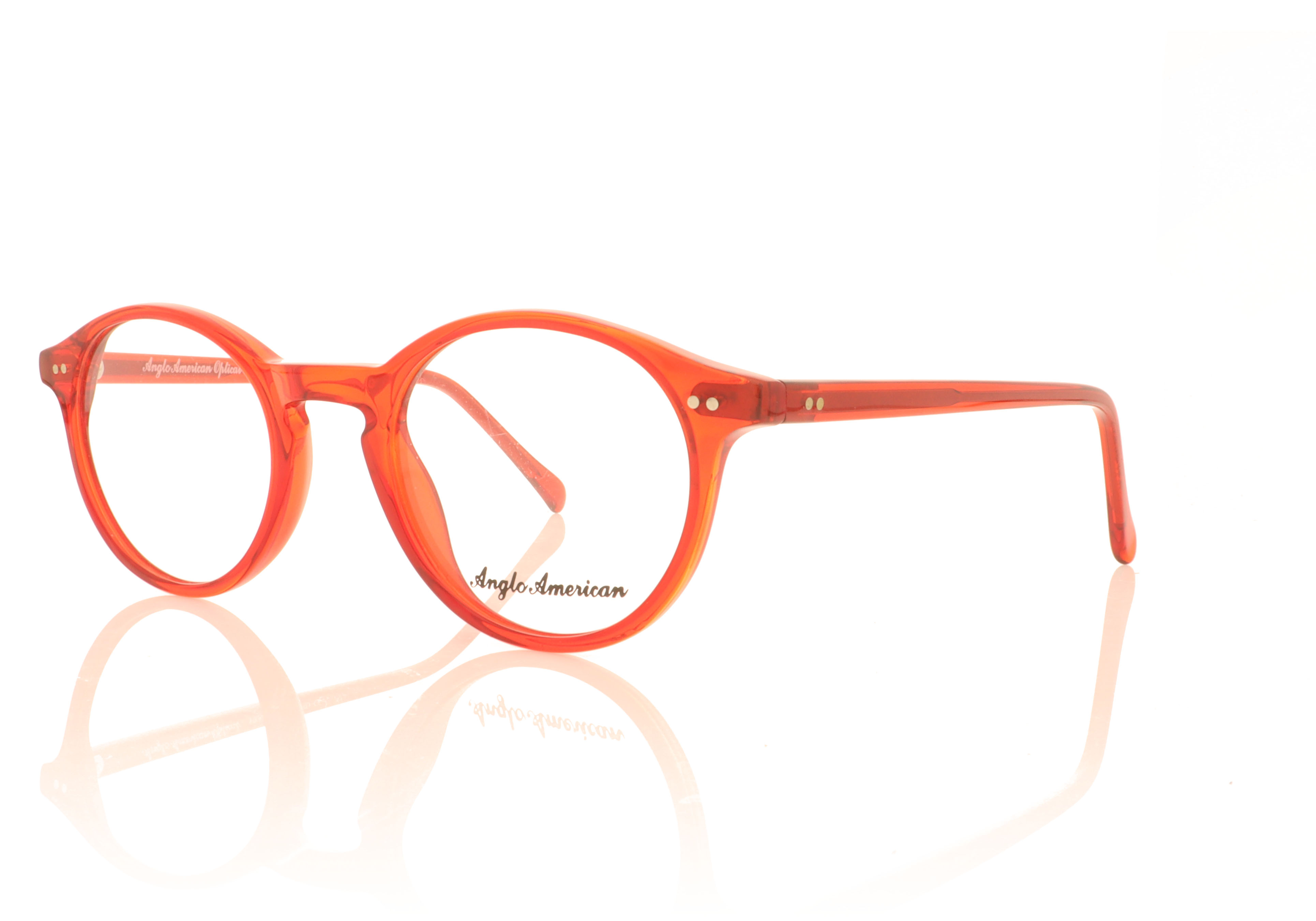 Anglo American Optical Model 406 MOD406 Red OP9 Glasses