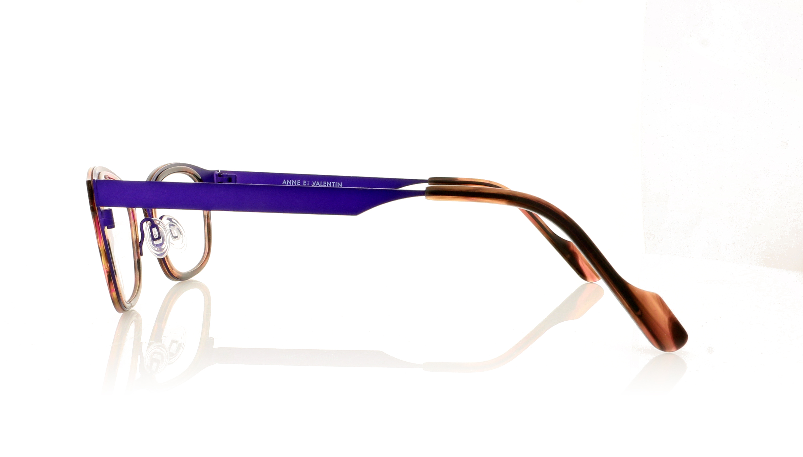 Anne & Valentin Flora Purple/Tortoise U220 Glasses