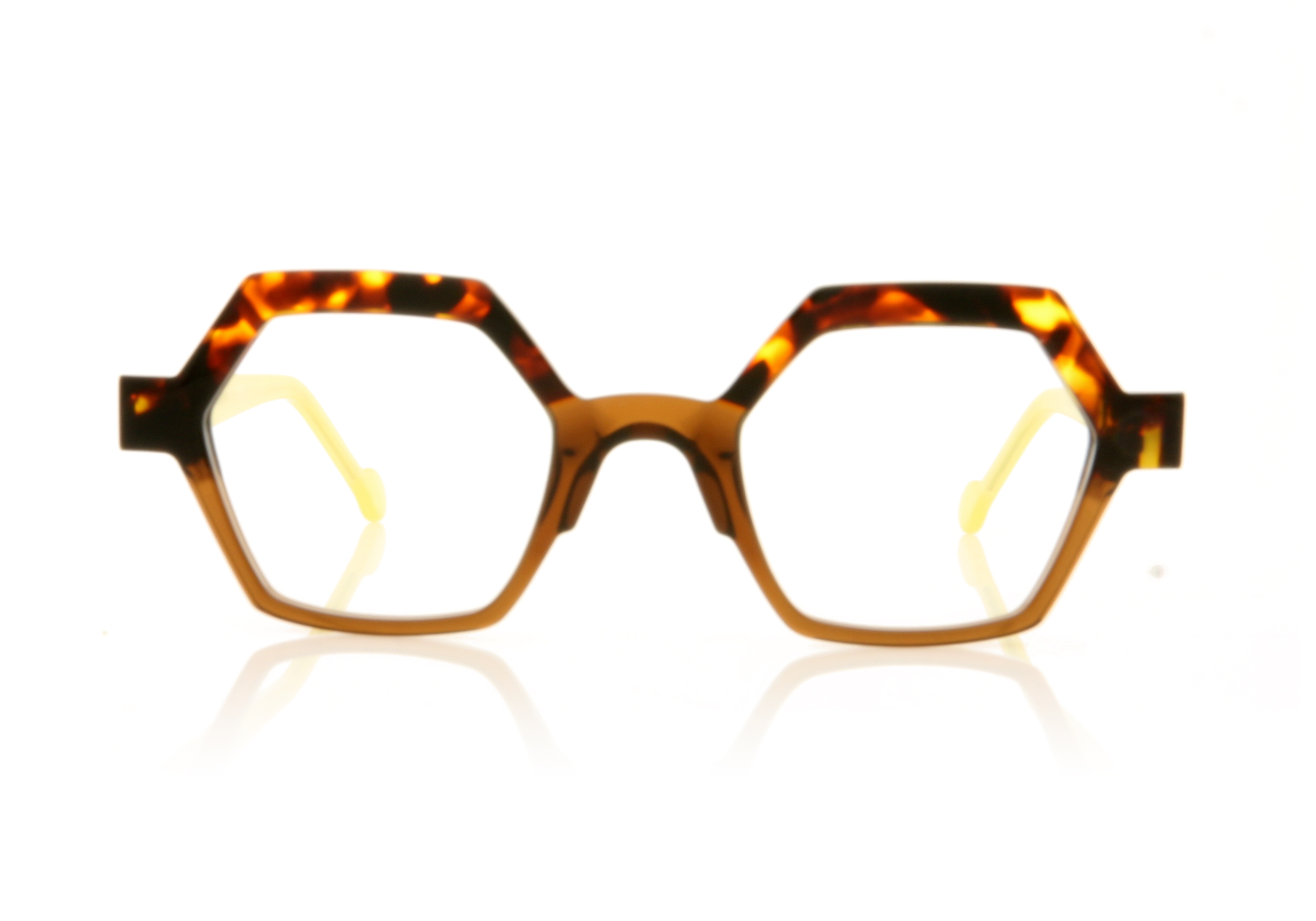 Anne & Valentin Pinky Tort Yellow 8A27 Glasses