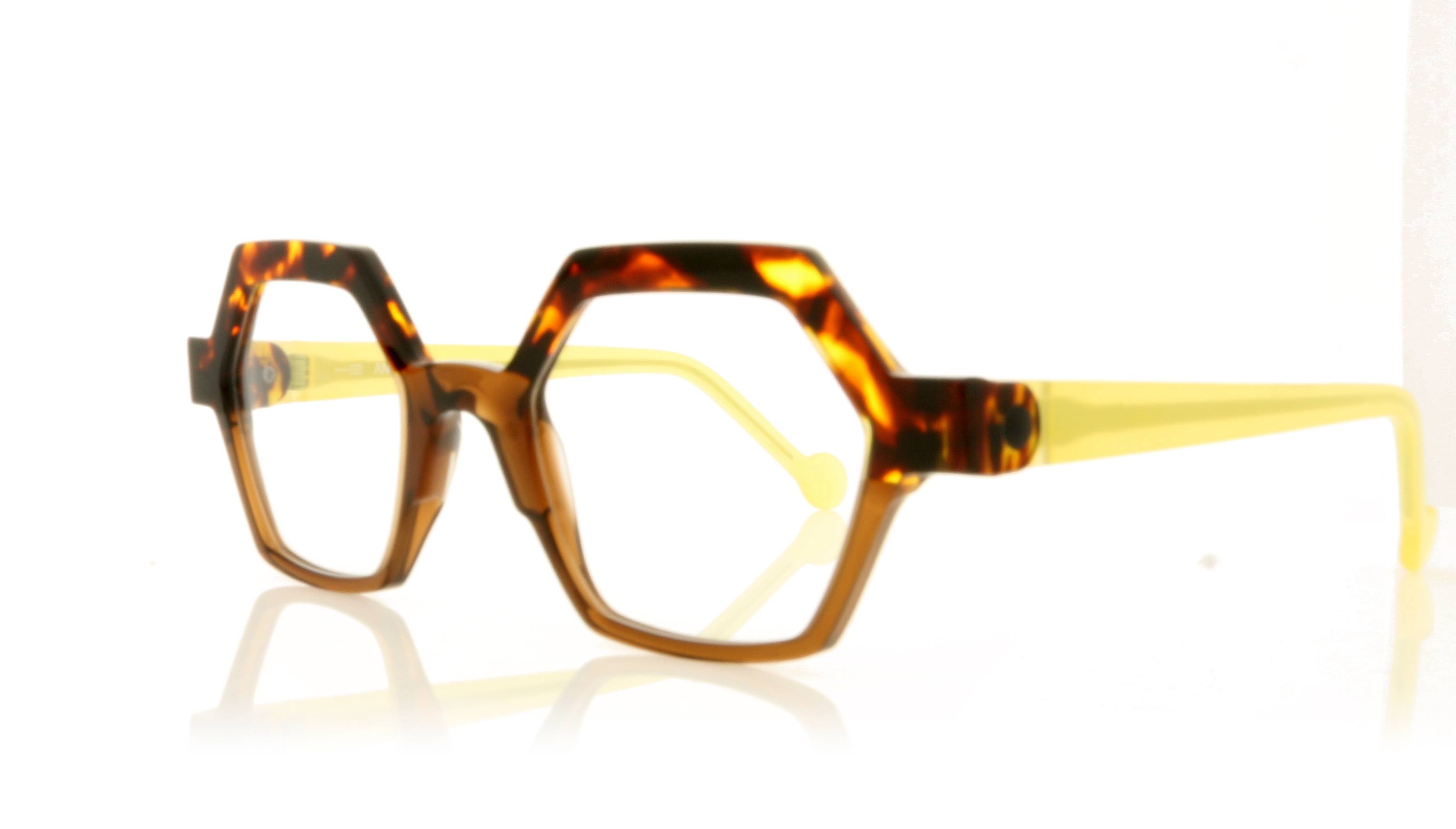 Anne & Valentin Pinky Tort Yellow 8A27 Glasses