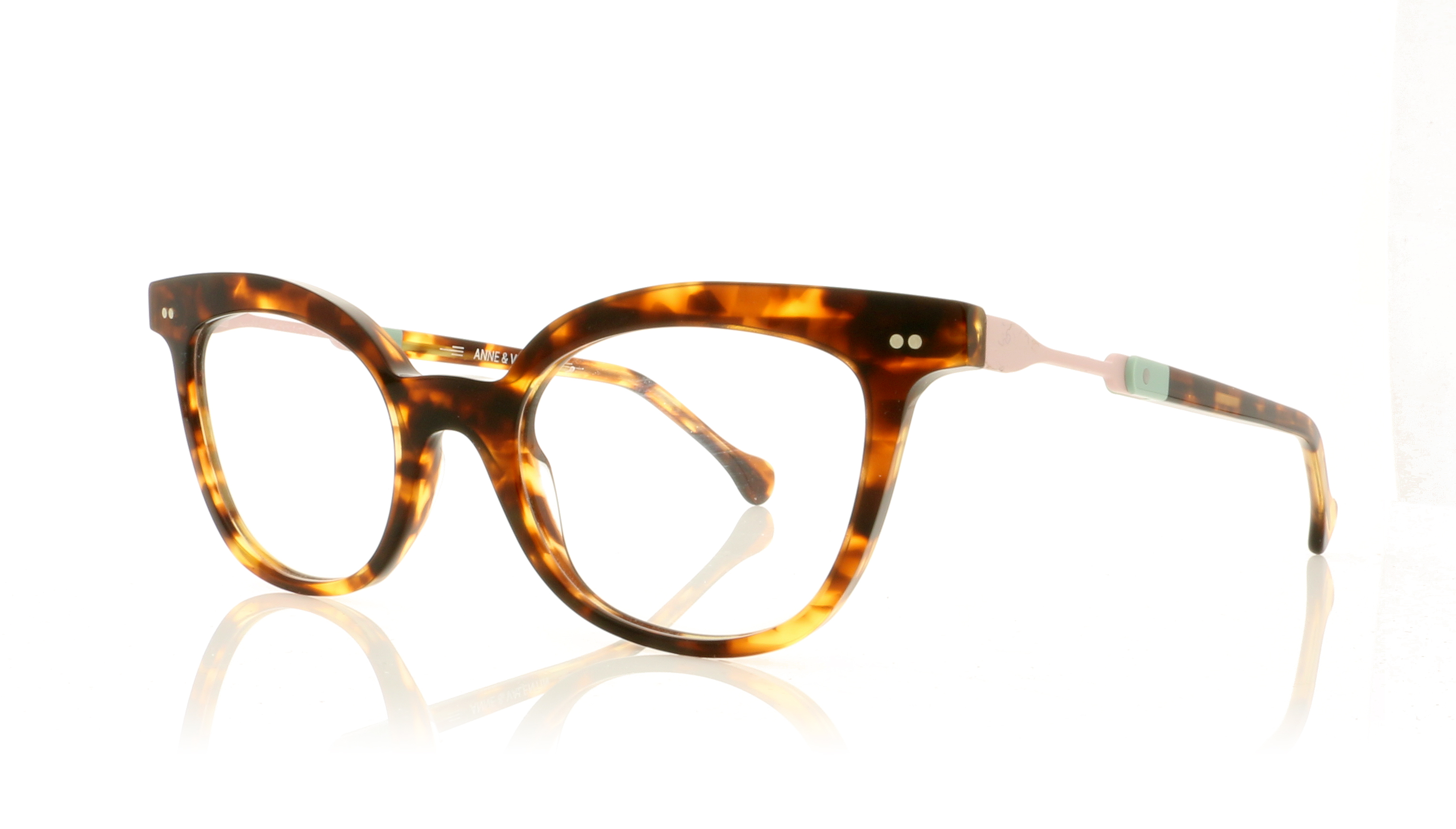 Anne & Valentin Uplay Tortoise/Pink/Mint 1789 Glasses