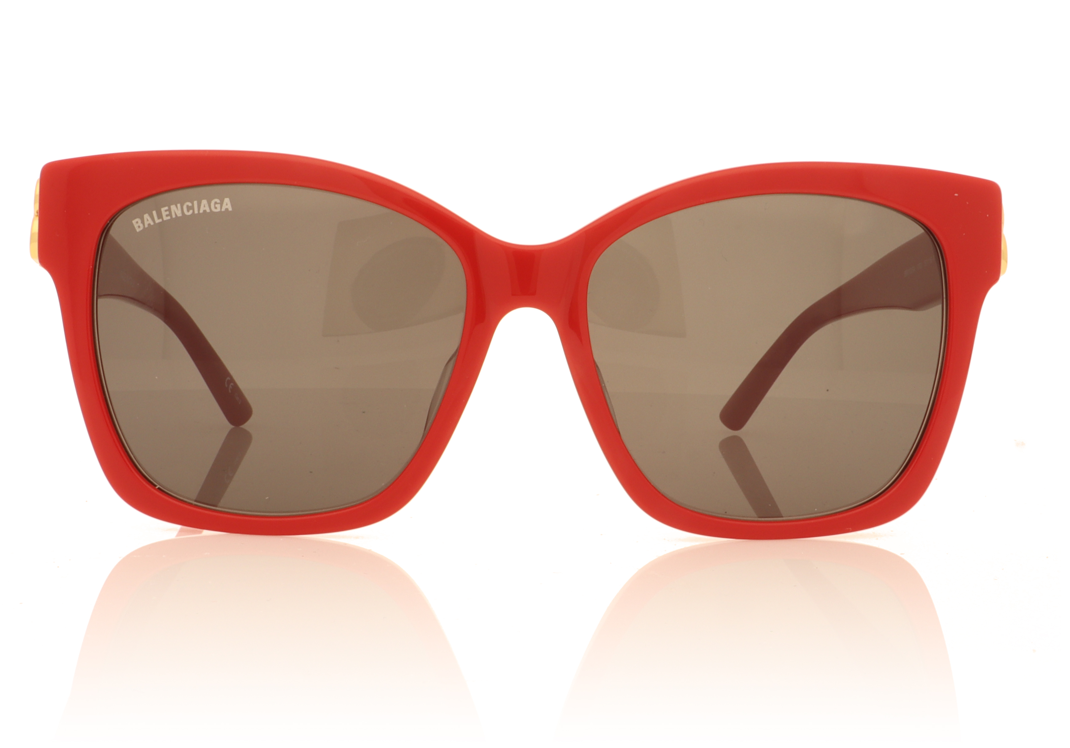 Balenciaga BB0102SA 102 Red 3 Sunglasses
