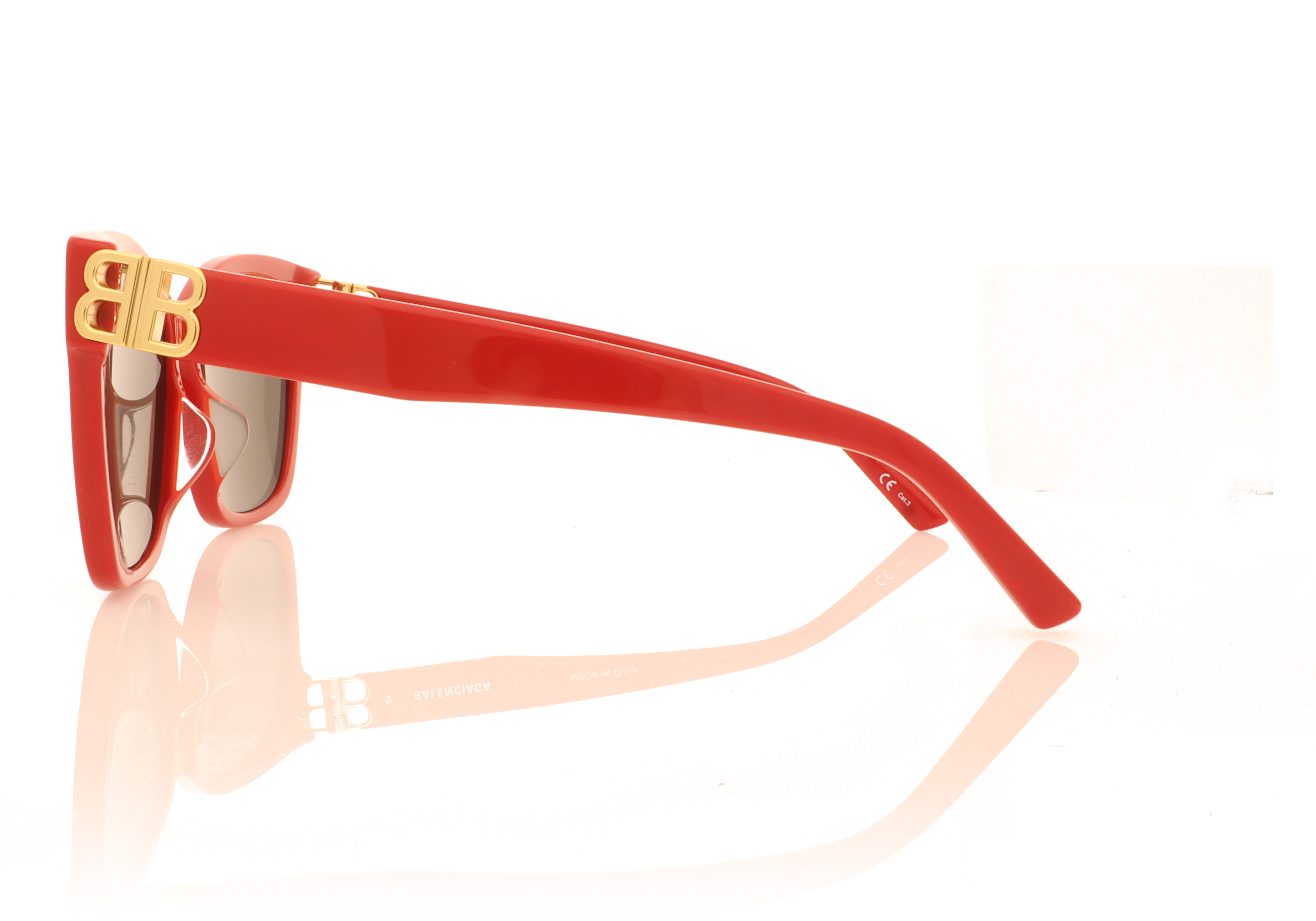 Balenciaga BB0102SA 102 Red 3 Sunglasses