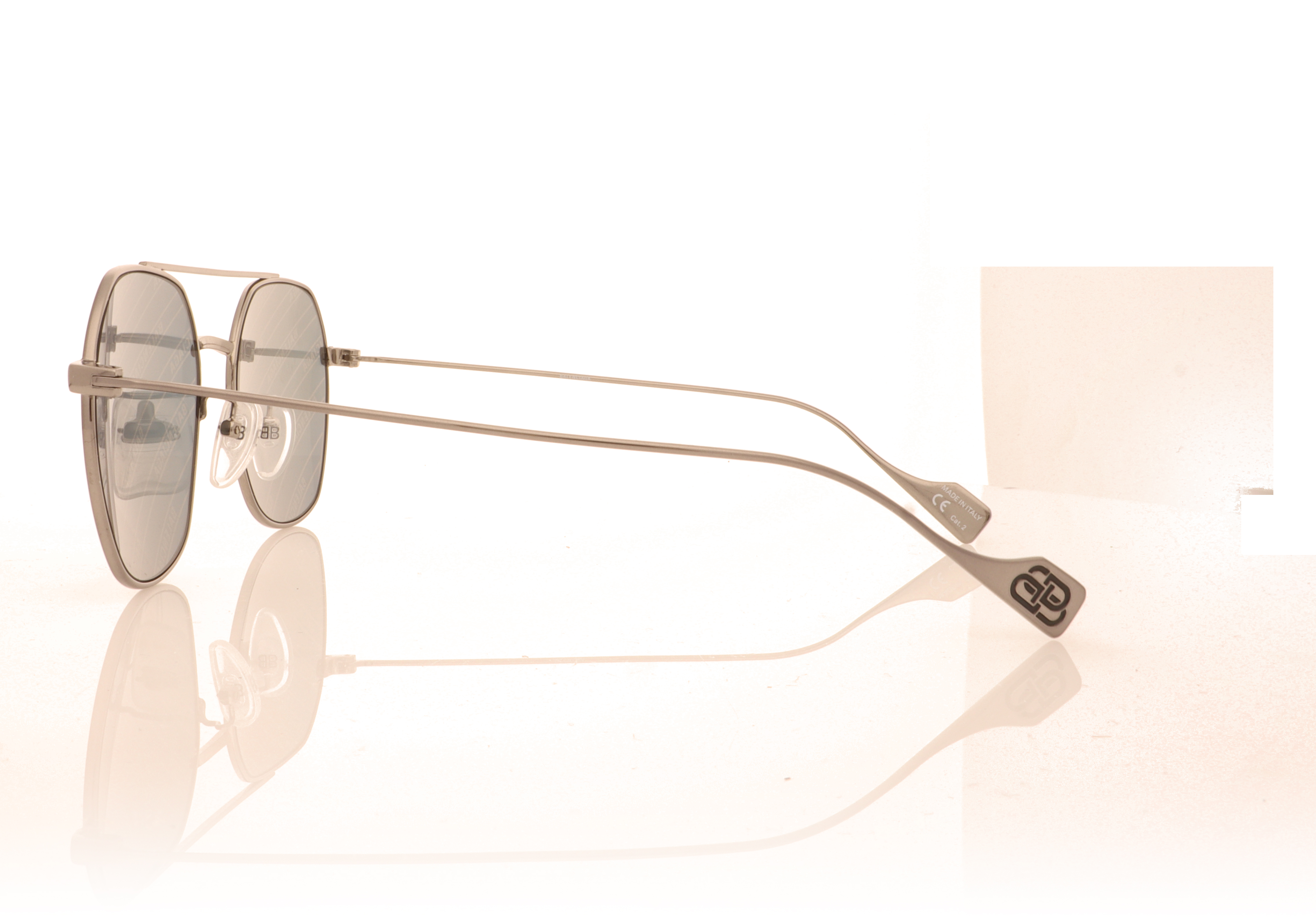 Balenciaga BB0089SK 89 Ruthenium 5 Sunglasses