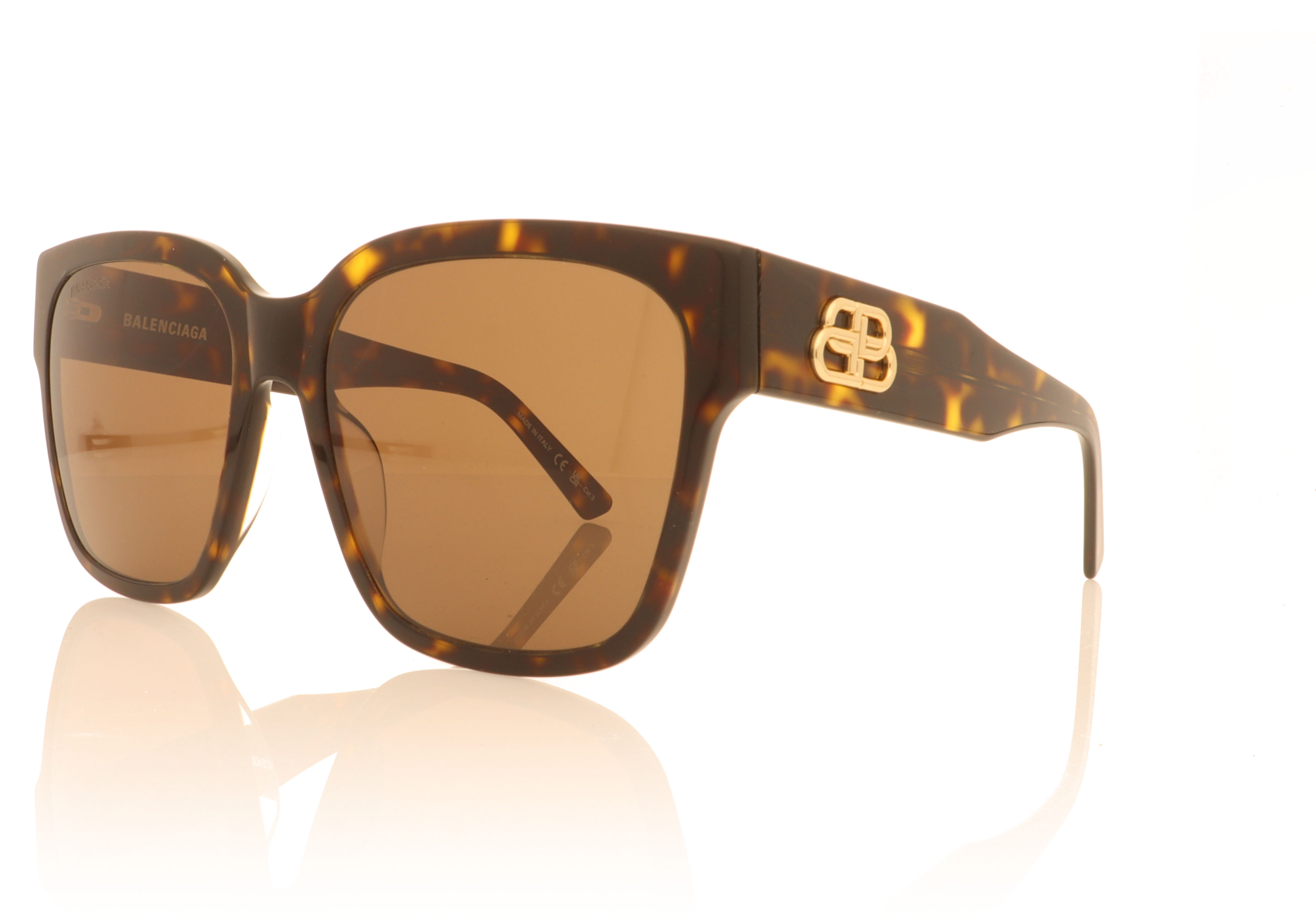 Balenciaga BB0056S Dark Havana 002 Sunglasses