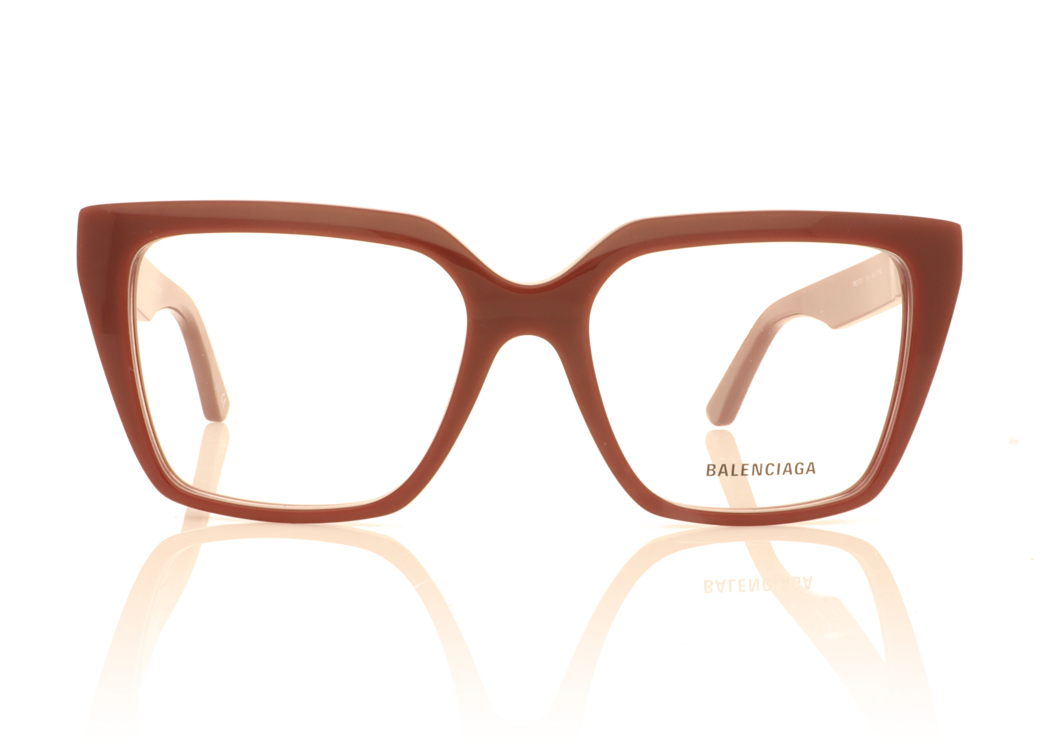 Balenciaga BB0130O Burgundy 006 Glasses