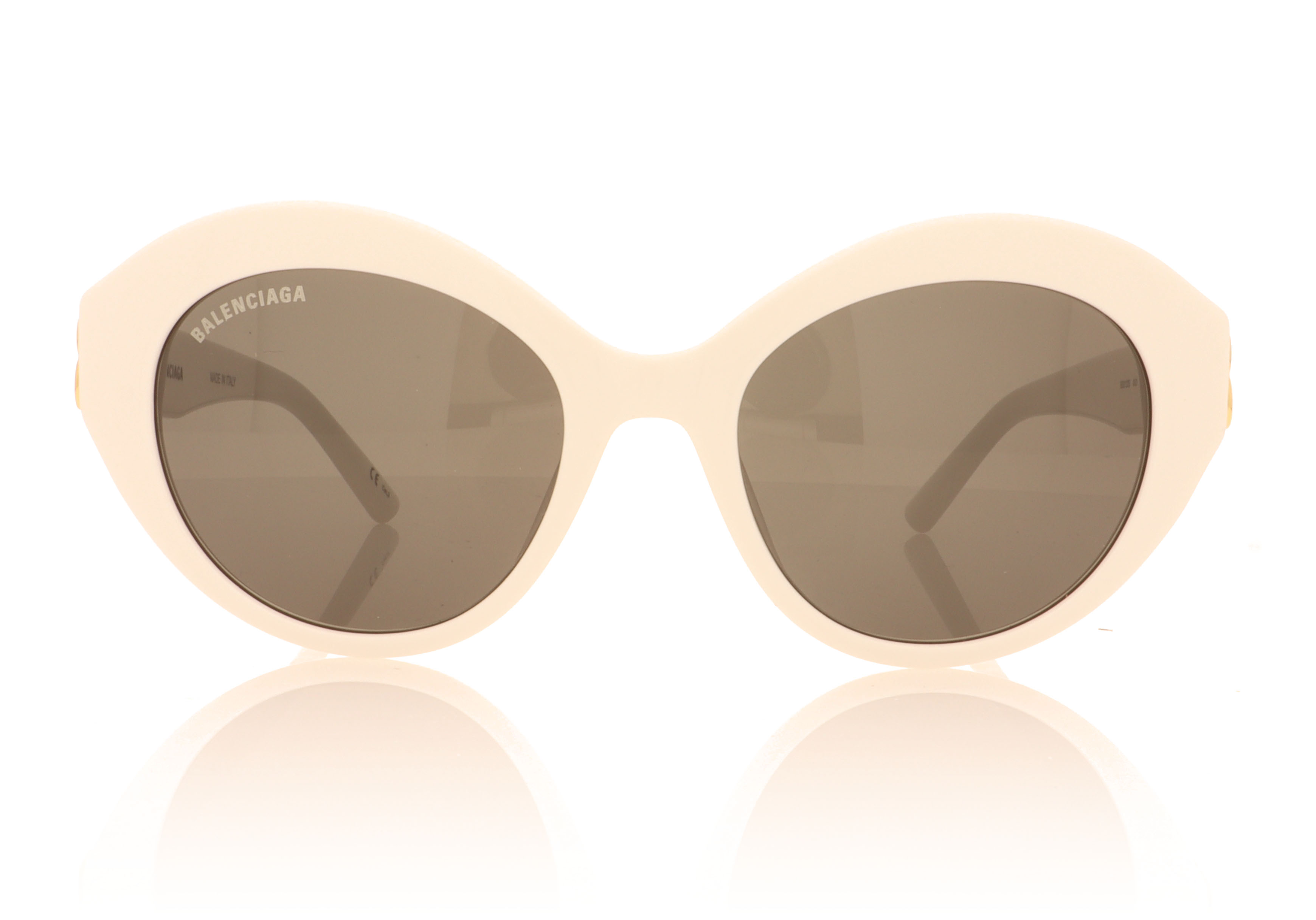 Balenciaga 0133 White 003 Sunglasses