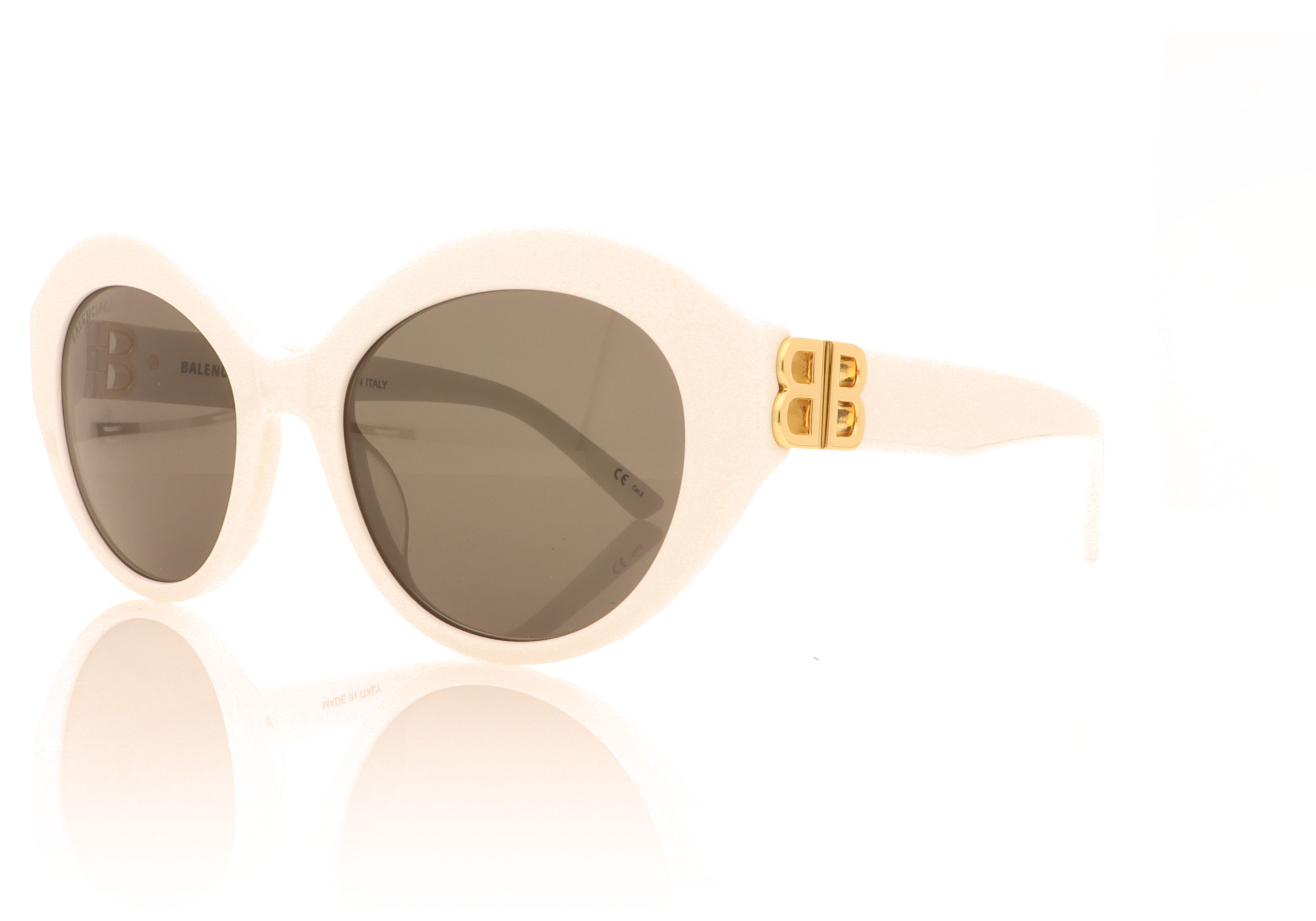 Balenciaga 0133 White 003 Sunglasses