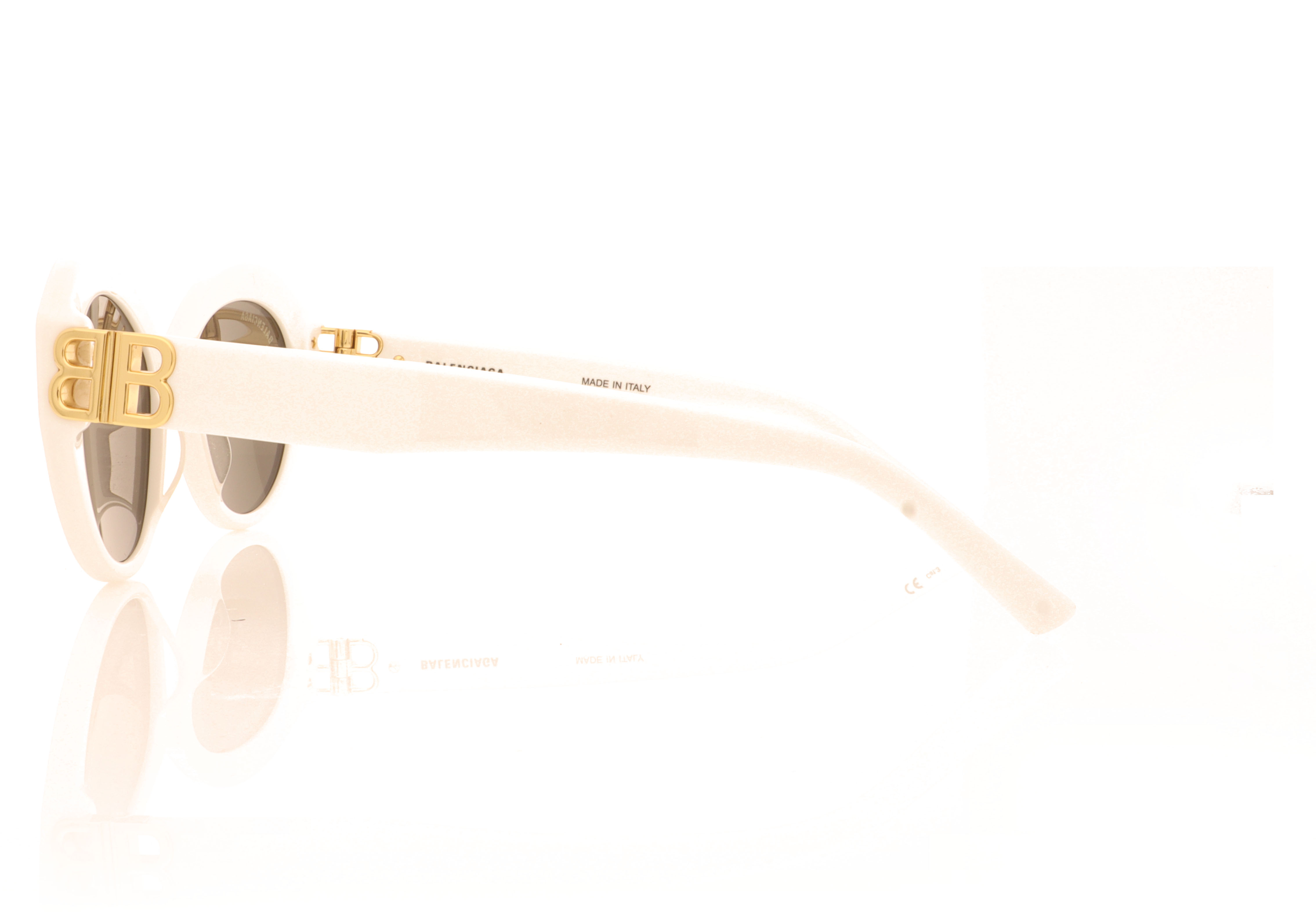 Balenciaga 0133 White 003 Sunglasses
