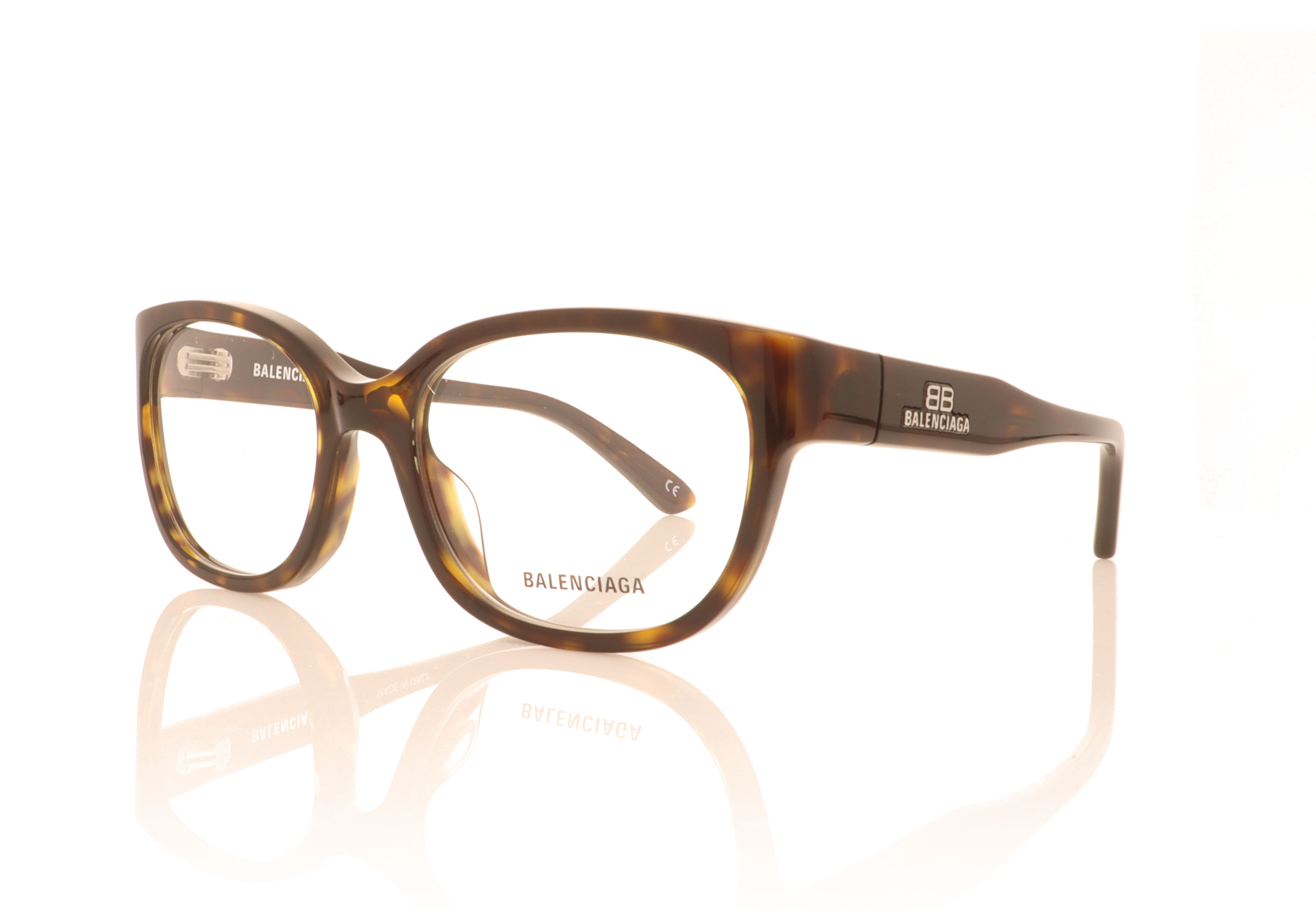 Balenciaga BB0214O Havana 002 Glasses