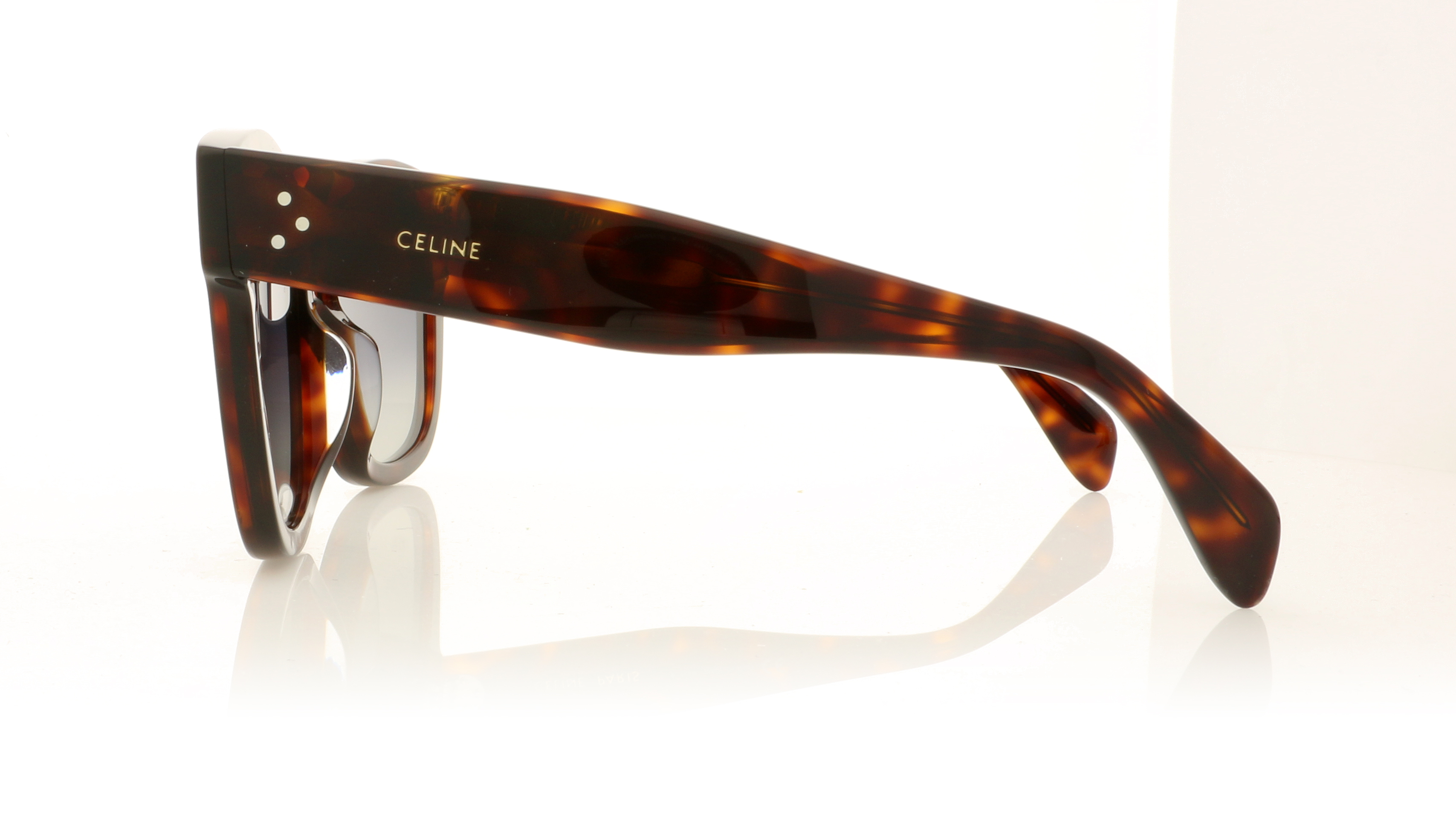 Celine Cl4002UN Tortoiseshell/Grey Graduated Polarized Lenses 54D Sunglasses