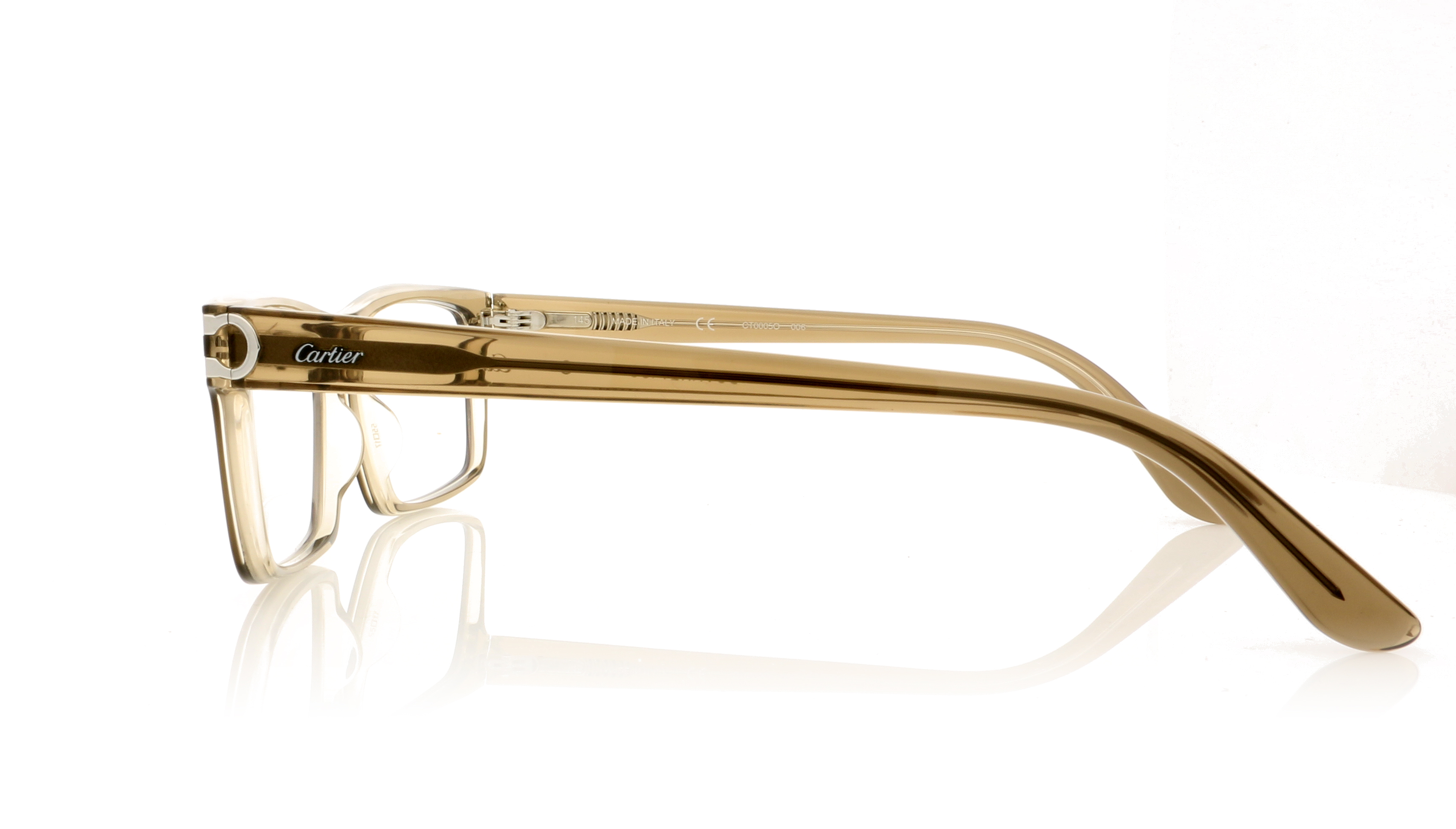 Cartier CT0005O Brown Transparent 6 Glasses