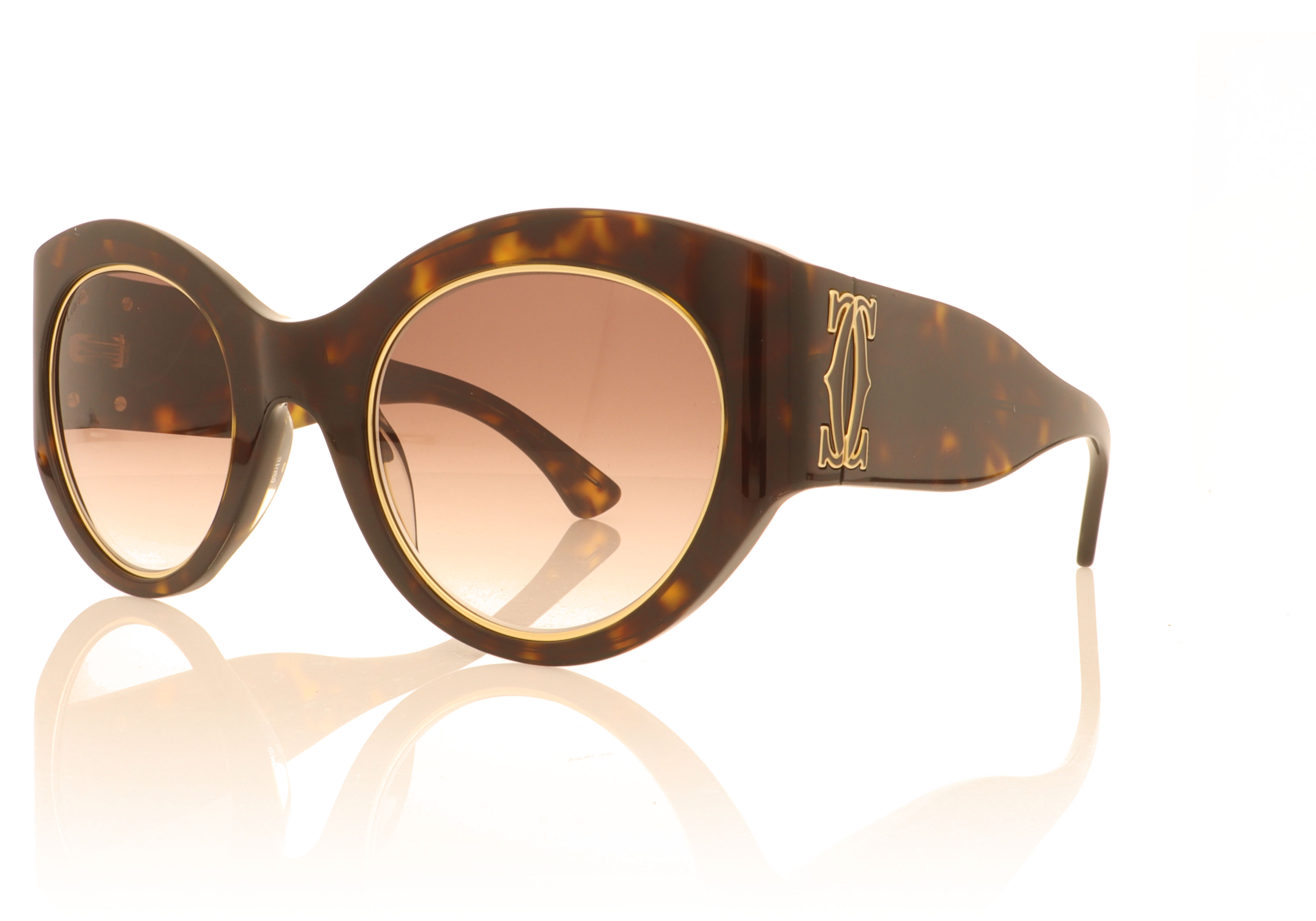 Cartier CT0305S Havana 002 Sunglasses