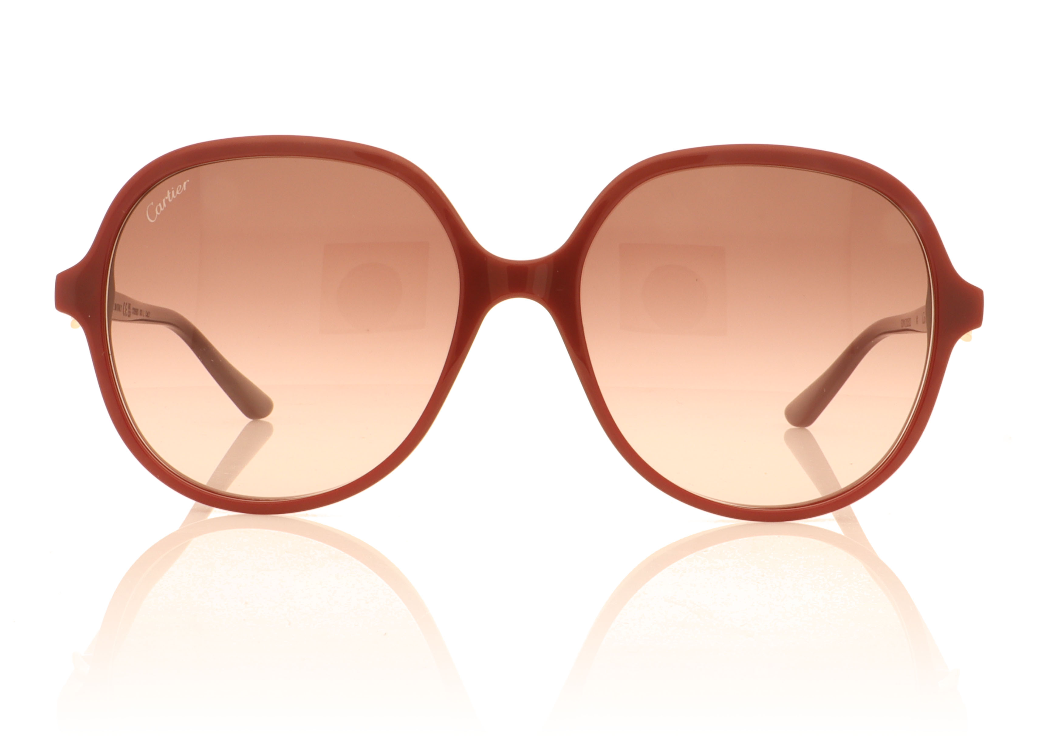 Cartier CT0305S Burgundy 003 Sunglasses