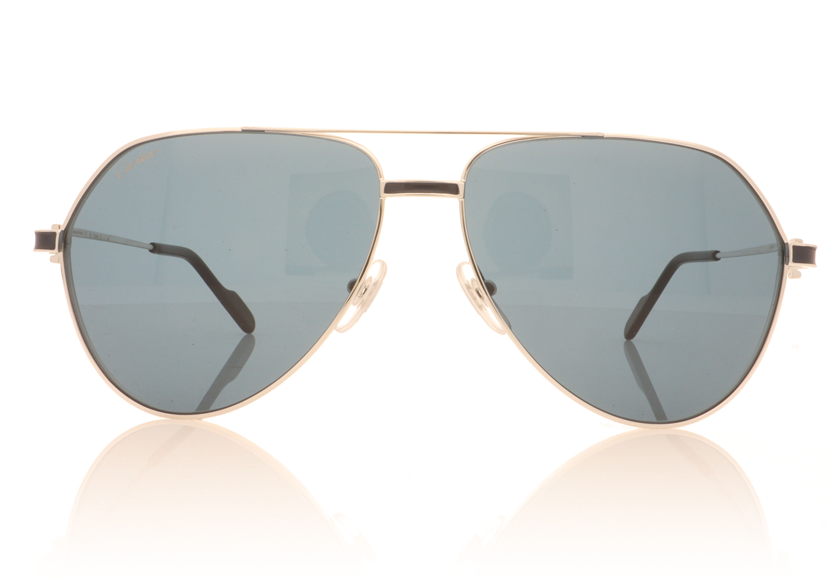 Cartier CT0334S Silver/Blue 003 Sunglasses