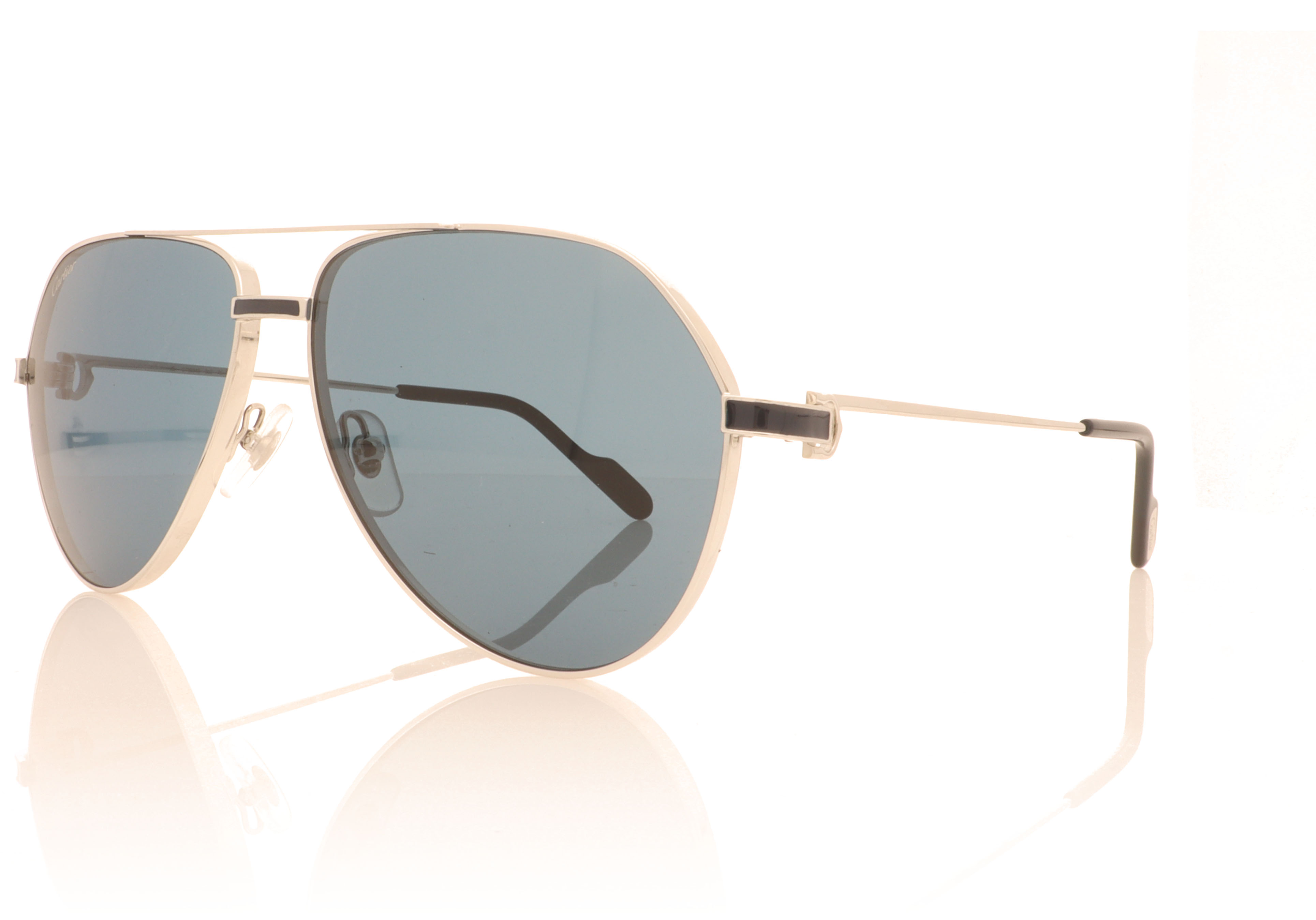 Cartier CT0334S Silver/Blue 003 Sunglasses
