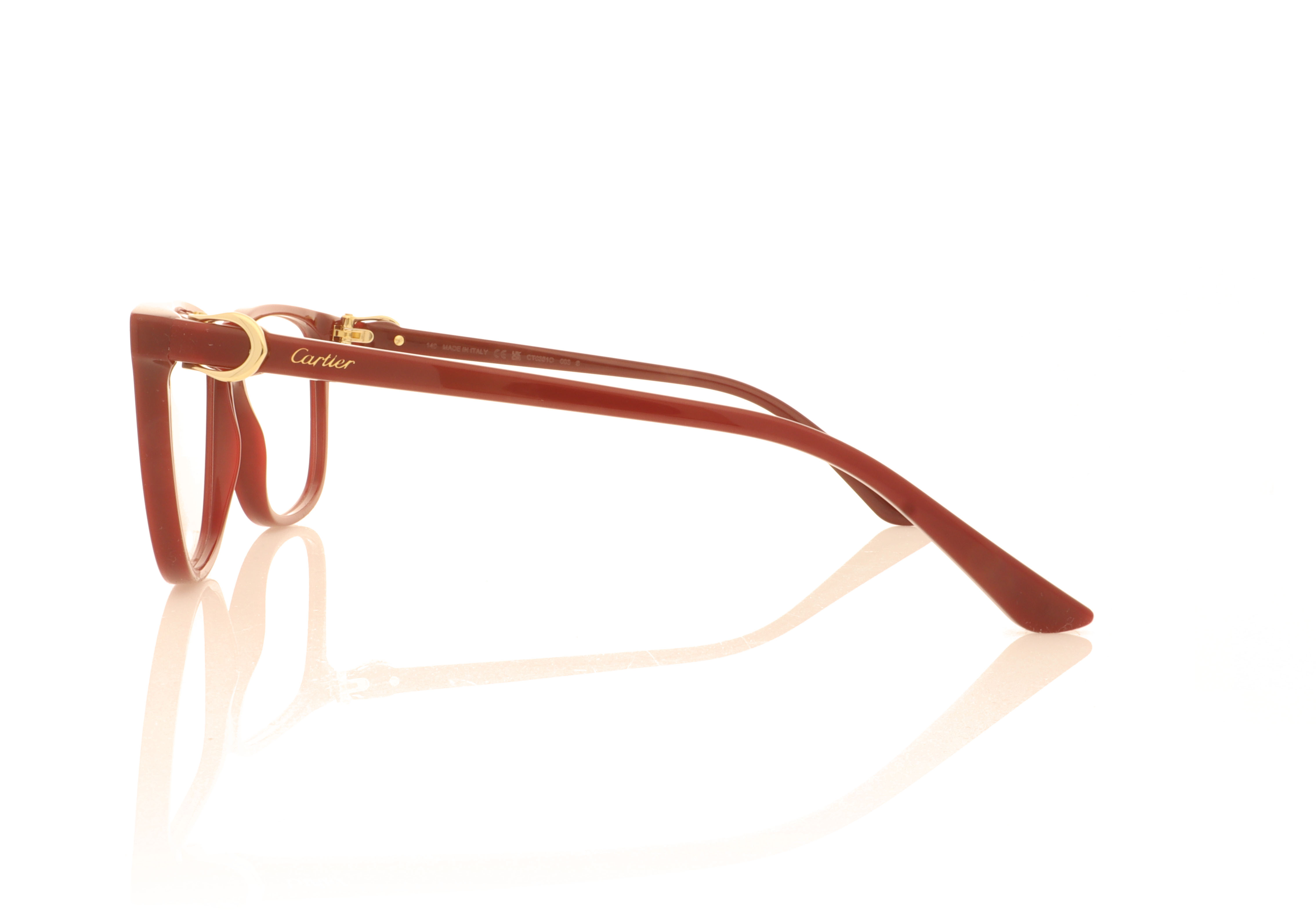 Cartier CT0351O Burgundy 003 Glasses