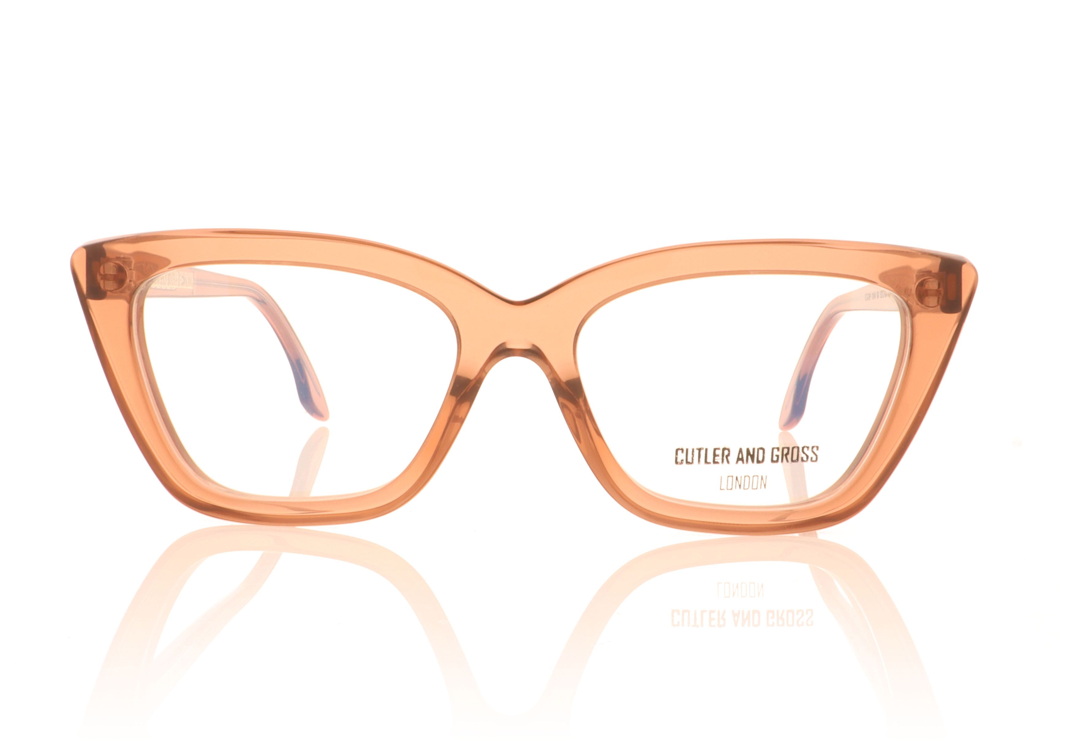 Cutler and Gross CGOP-1241 1241 Peach 07 Glasses