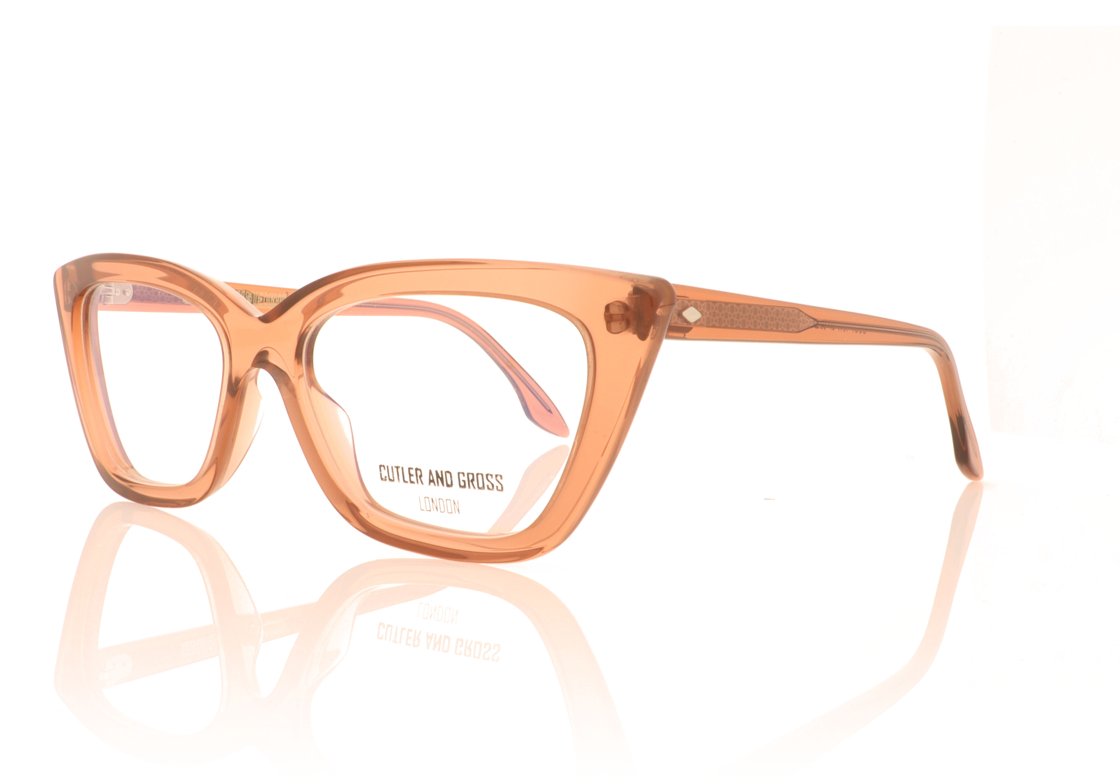 Cutler and Gross CGOP-1241 1241 Peach 07 Glasses