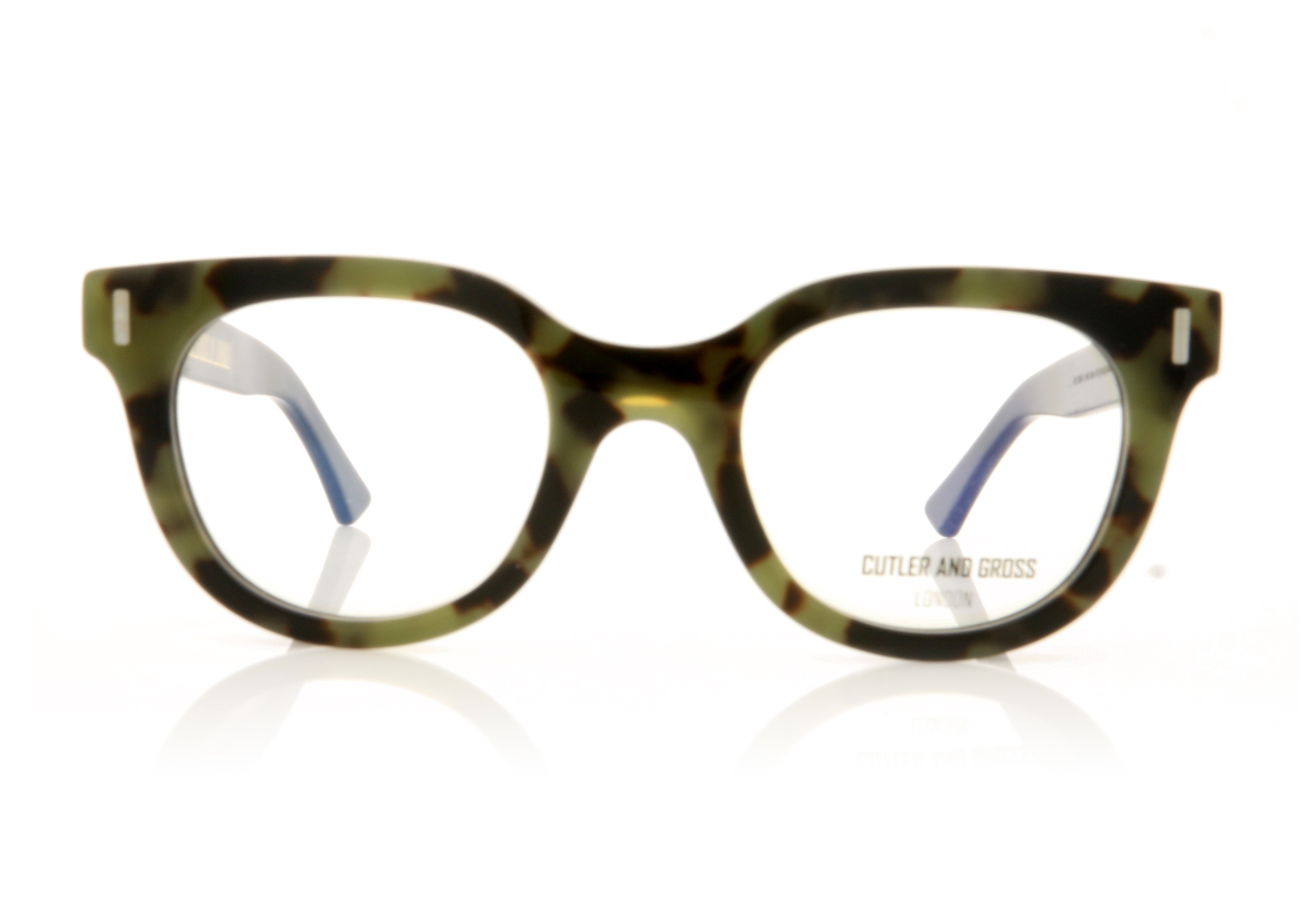 Cutler and Gross 1304 Black/Greentort 4 Glasses
