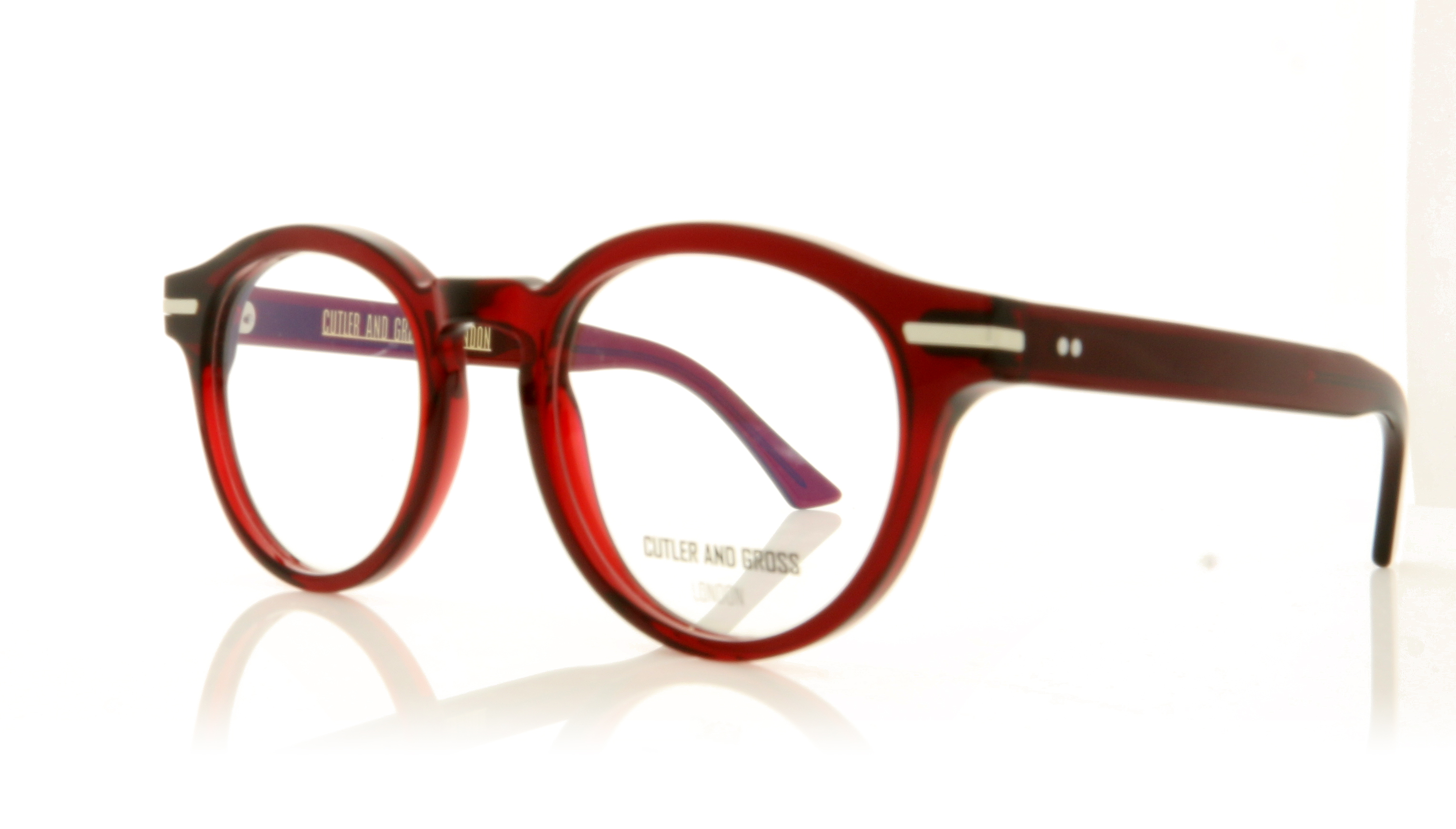 Cutler and Gross CGOP 1338 1338 Bordeaux Red 7 Glasses