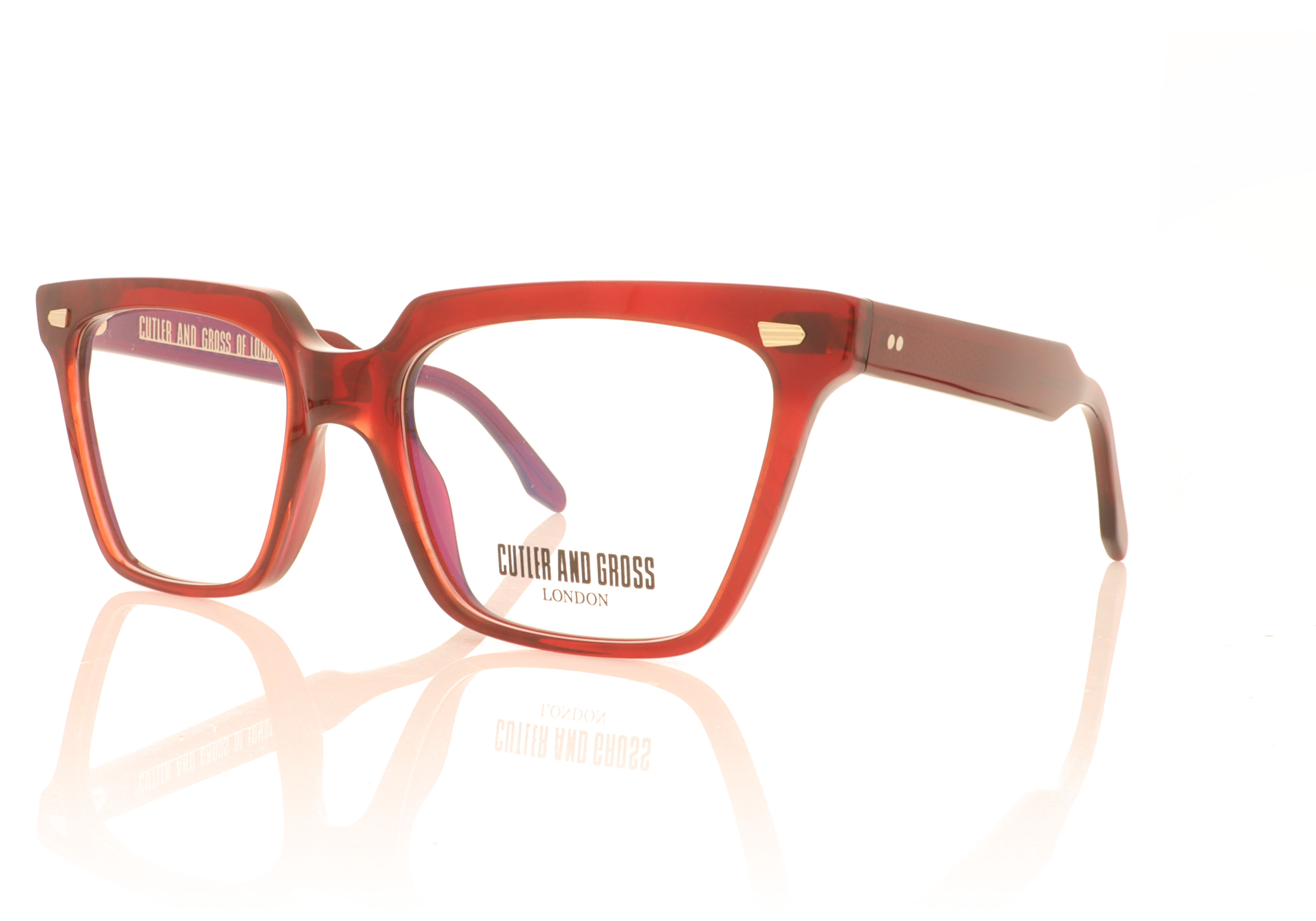 Cutler and Gross 1346 Red 03 Glasses