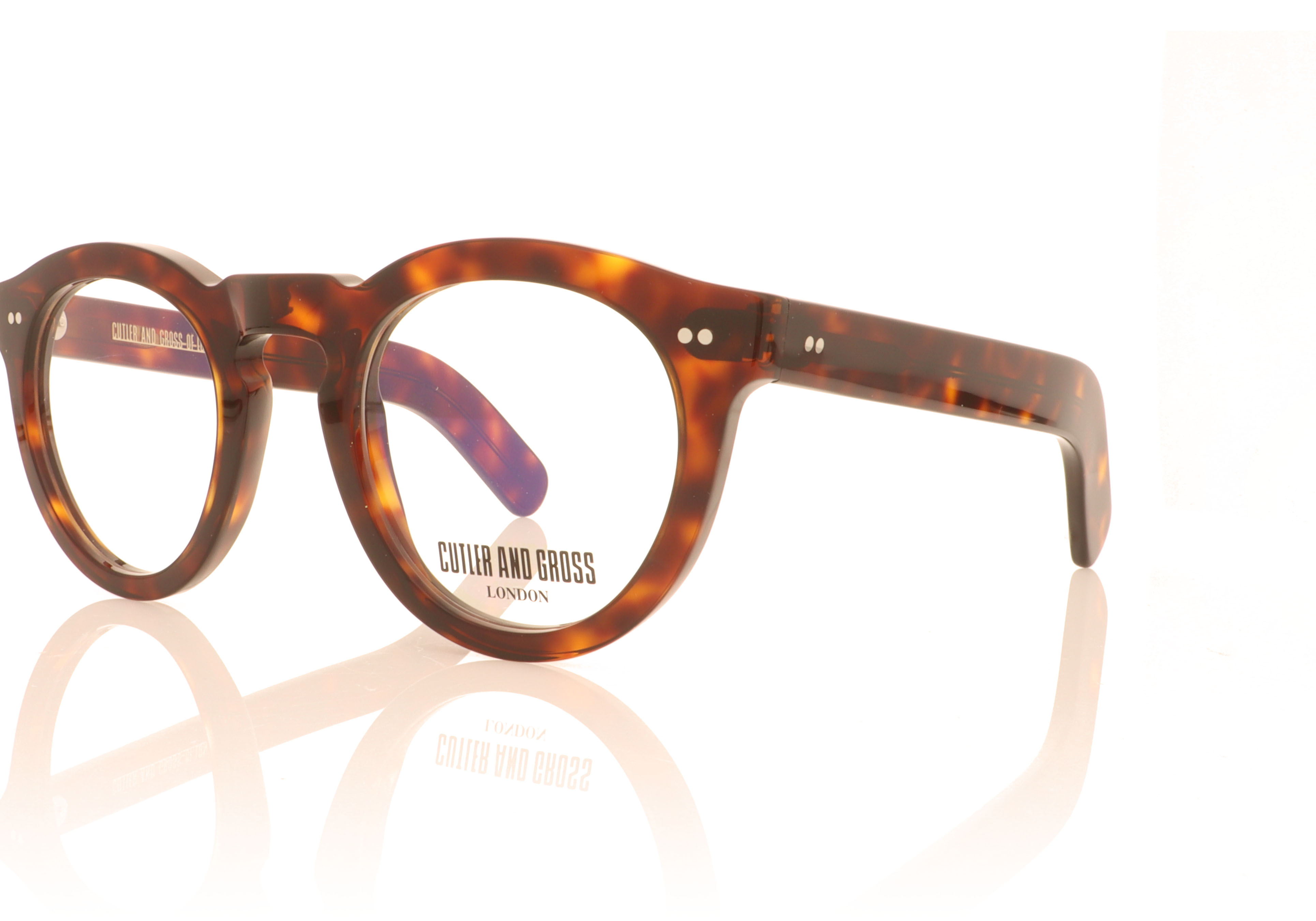 Cutler and Gross CGOP-0734 734 Dark Tortoise V3-01 Glasses