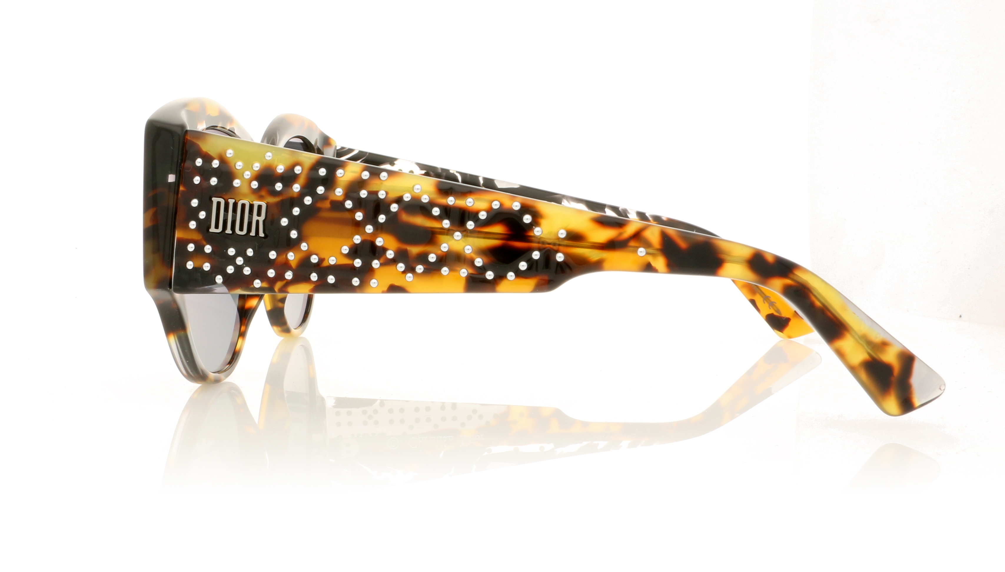 Dior LADYSTUDS2 Grey Black Spotted /Grey Lenses ACI1I Sunglasses