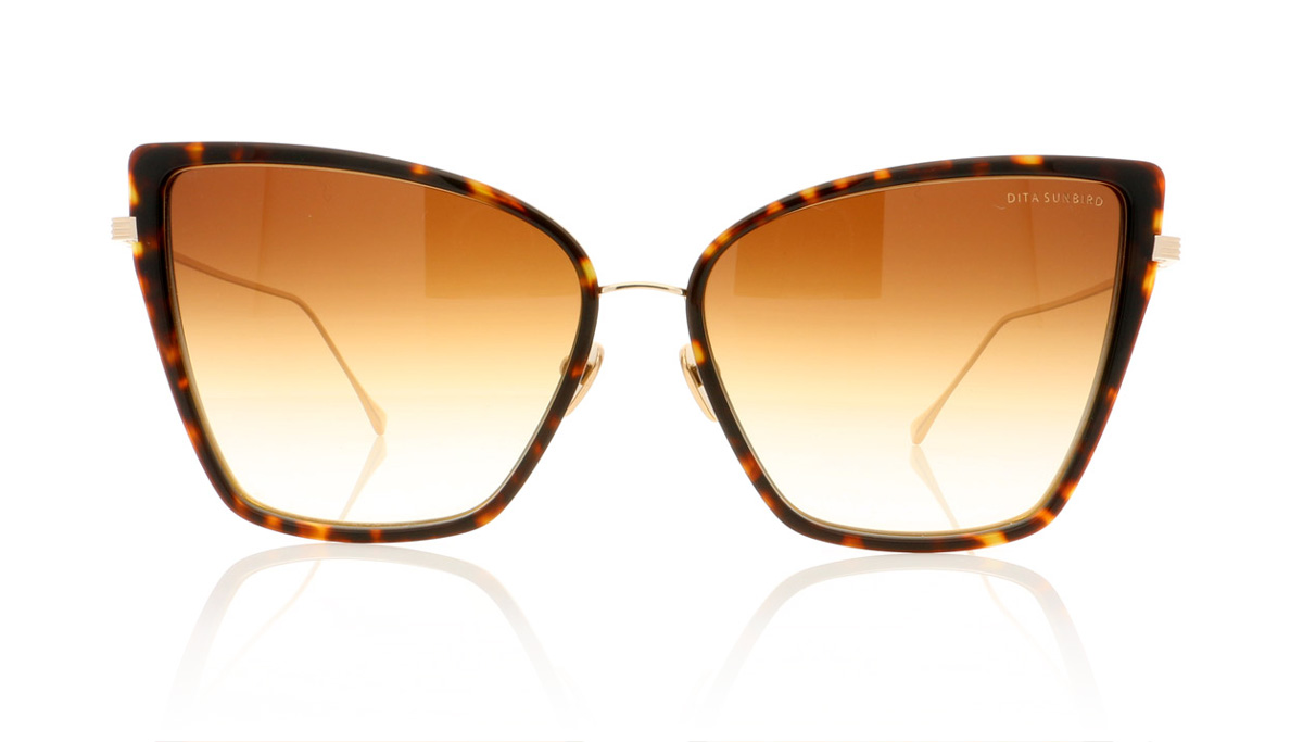 DITA Sunbird 21013 D.Tort/Cof Carml/Chmp Gold B Sunglasses