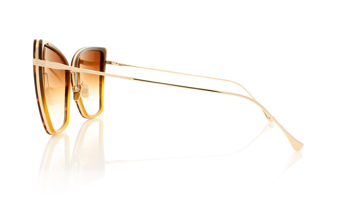 DITA Sunbird 21013 D.Tort/Cof Carml/Chmp Gold B Sunglasses