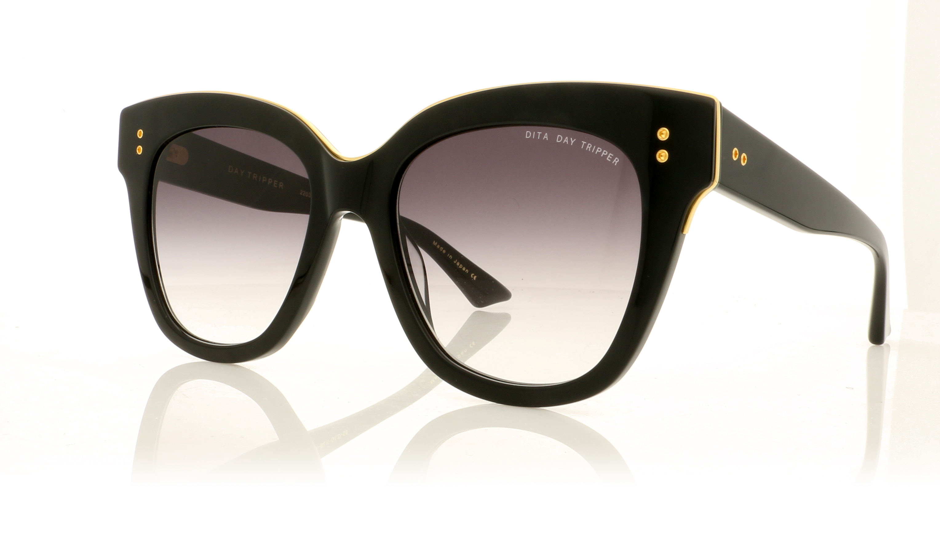 DITA Day Tripper 22031 Black/Gold A Sunglasses