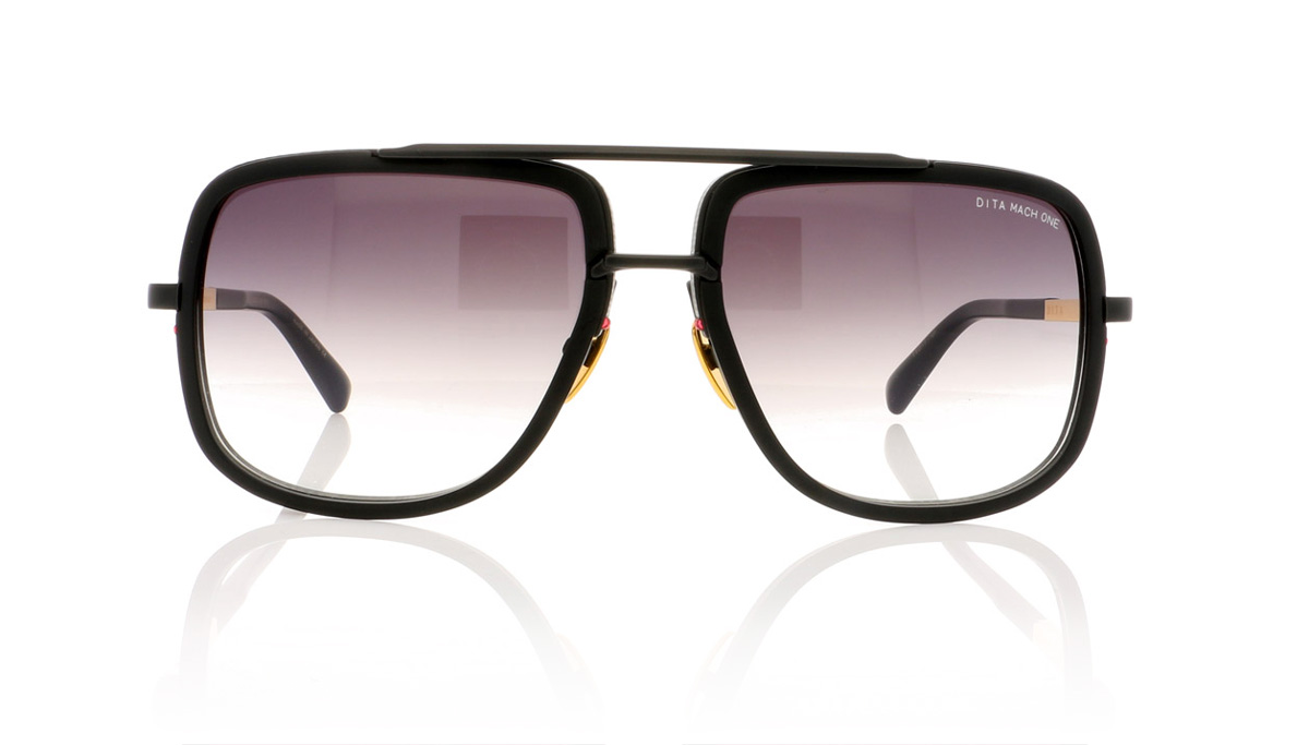 DITA Mach One DRX-2030 Matte Black/18K Gold G Sunglasses