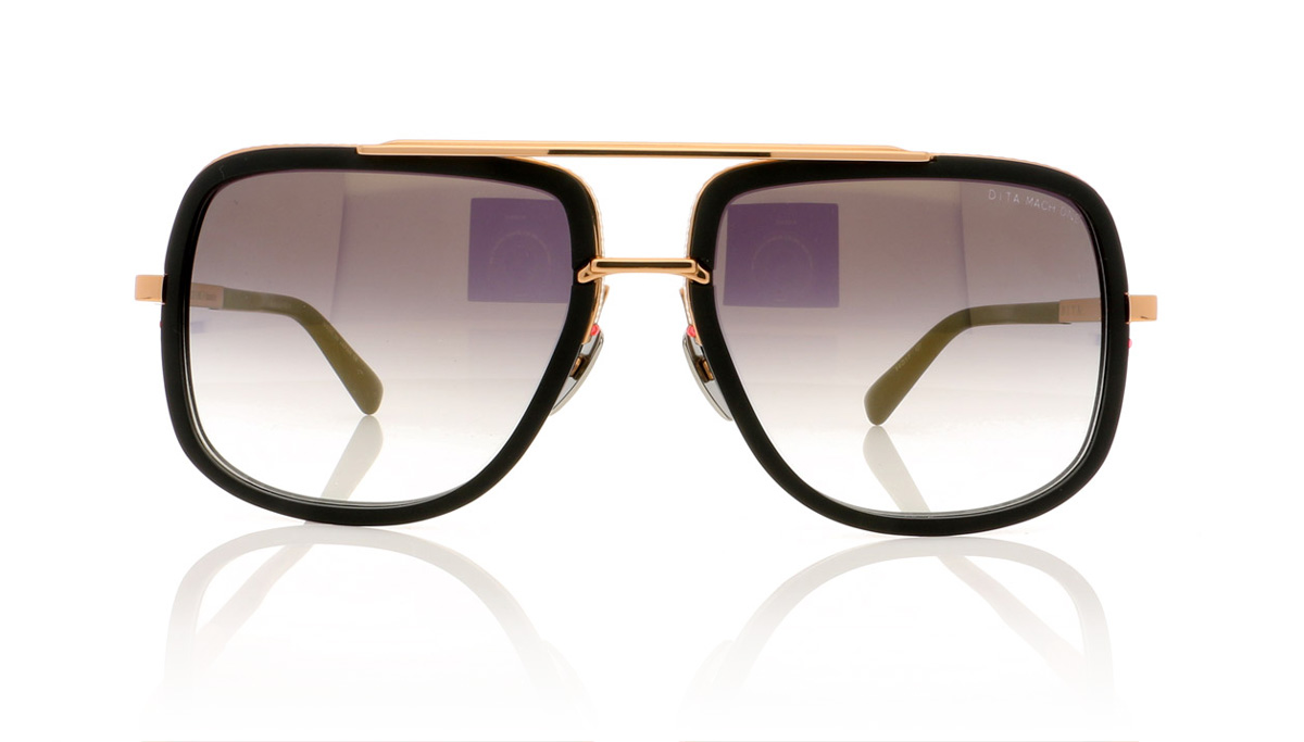 DITA Mach One DRX-2030 Matte Black/Rose Gold/Dark Grey Gradient Lenses L-BLK-RGD Sunglasses