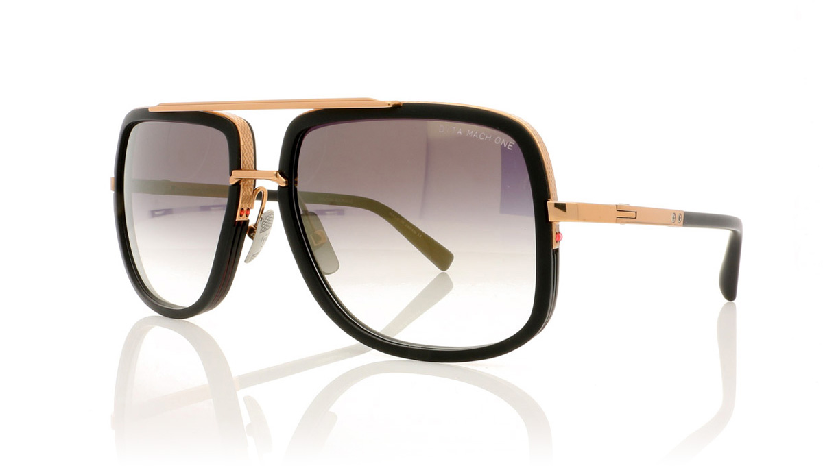 DITA Mach One DRX-2030 Matte Black/Rose Gold/Dark Grey Gradient Lenses L-BLK-RGD Sunglasses