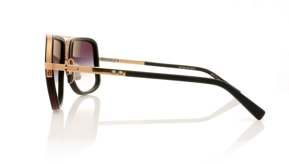DITA Mach One DRX-2030 Matte Black/Rose Gold/Dark Grey Gradient Lenses L-BLK-RGD Sunglasses