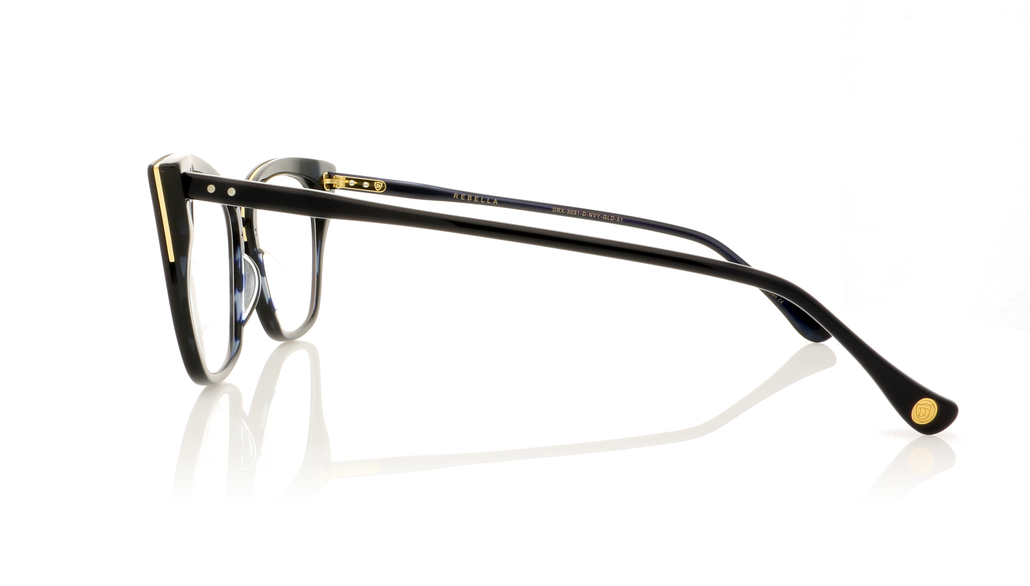 DITA Rebella DRX-3031 Navy/14K Gold D Glasses