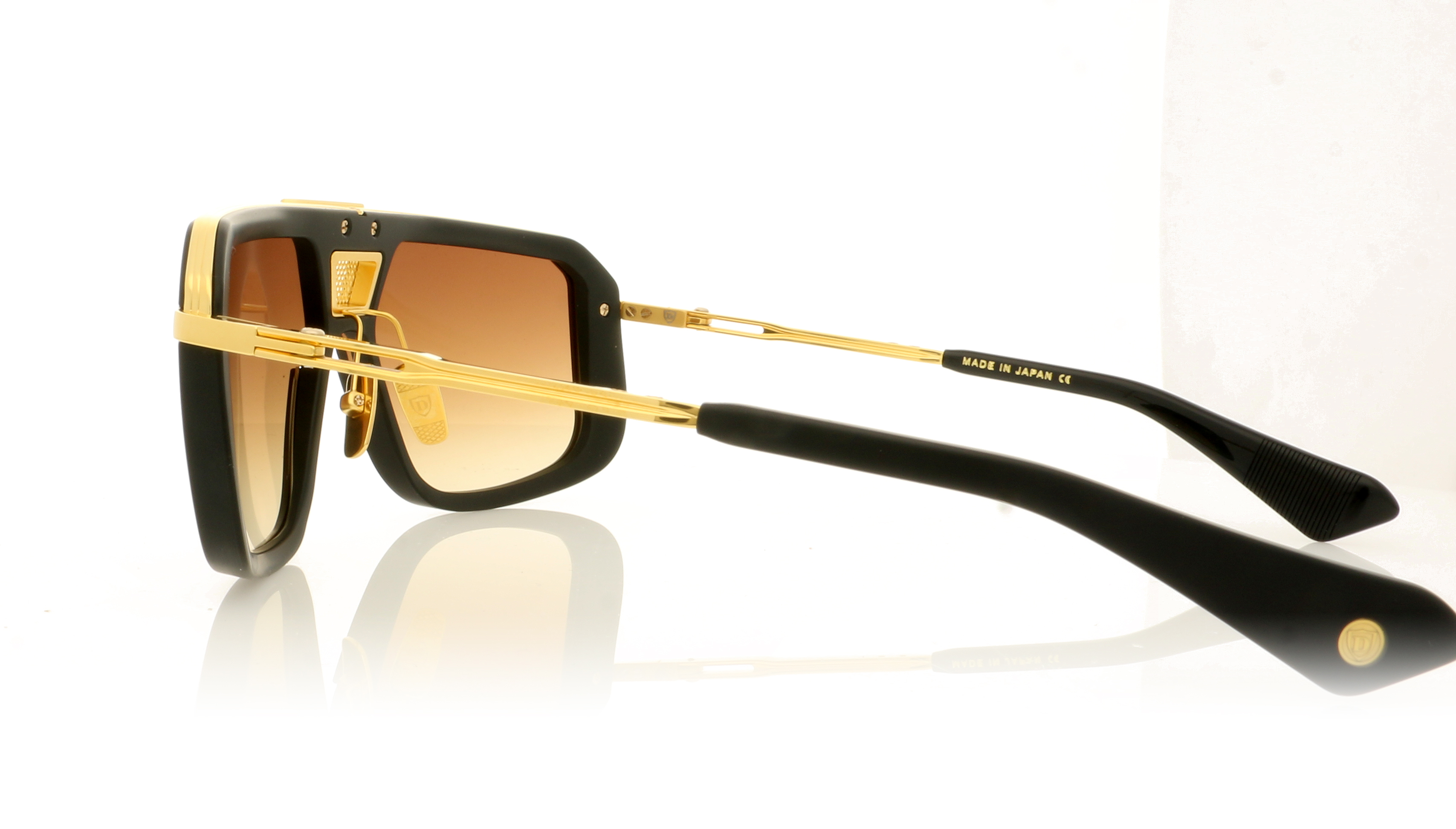DITA Mach-Eight DTS400 Matte Black-Yellow Gold MTB/YG Sunglasses