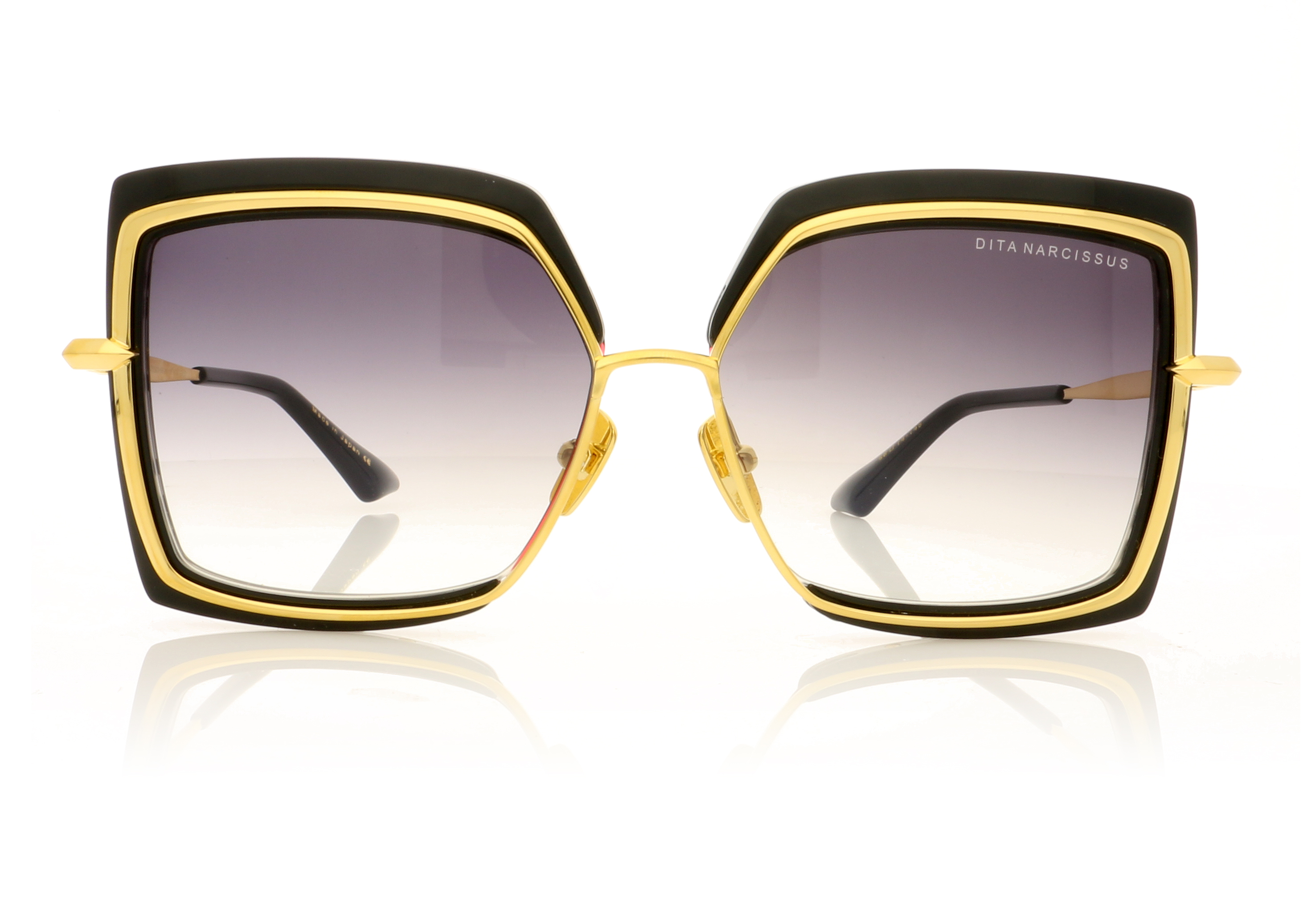 DITA Narcissus DTS503 Black/Gold/Grad Grey Lenses 1 Sunglasses