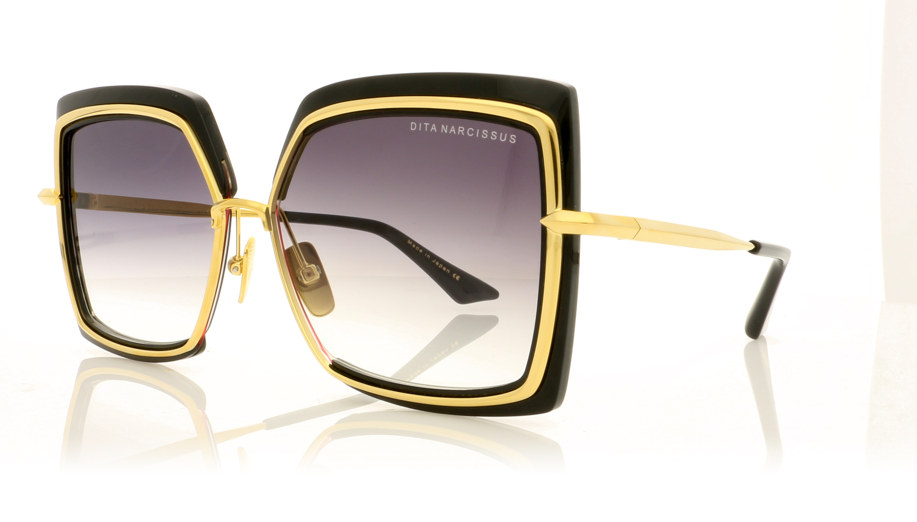 DITA Narcissus DTS503 Black/Gold/Grad Grey Lenses 1 Sunglasses