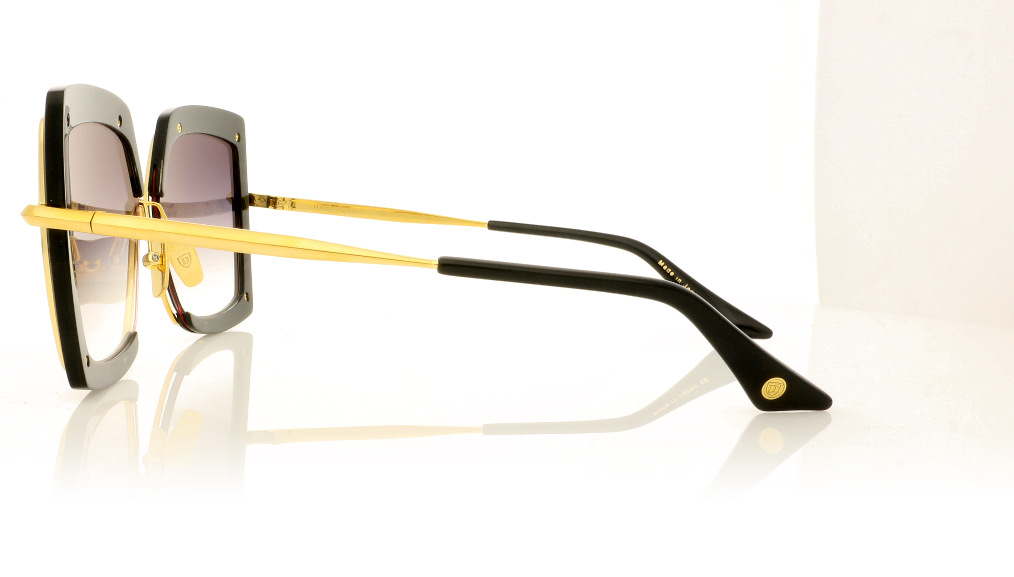 DITA Narcissus DTS503 Black/Gold/Grad Grey Lenses 1 Sunglasses