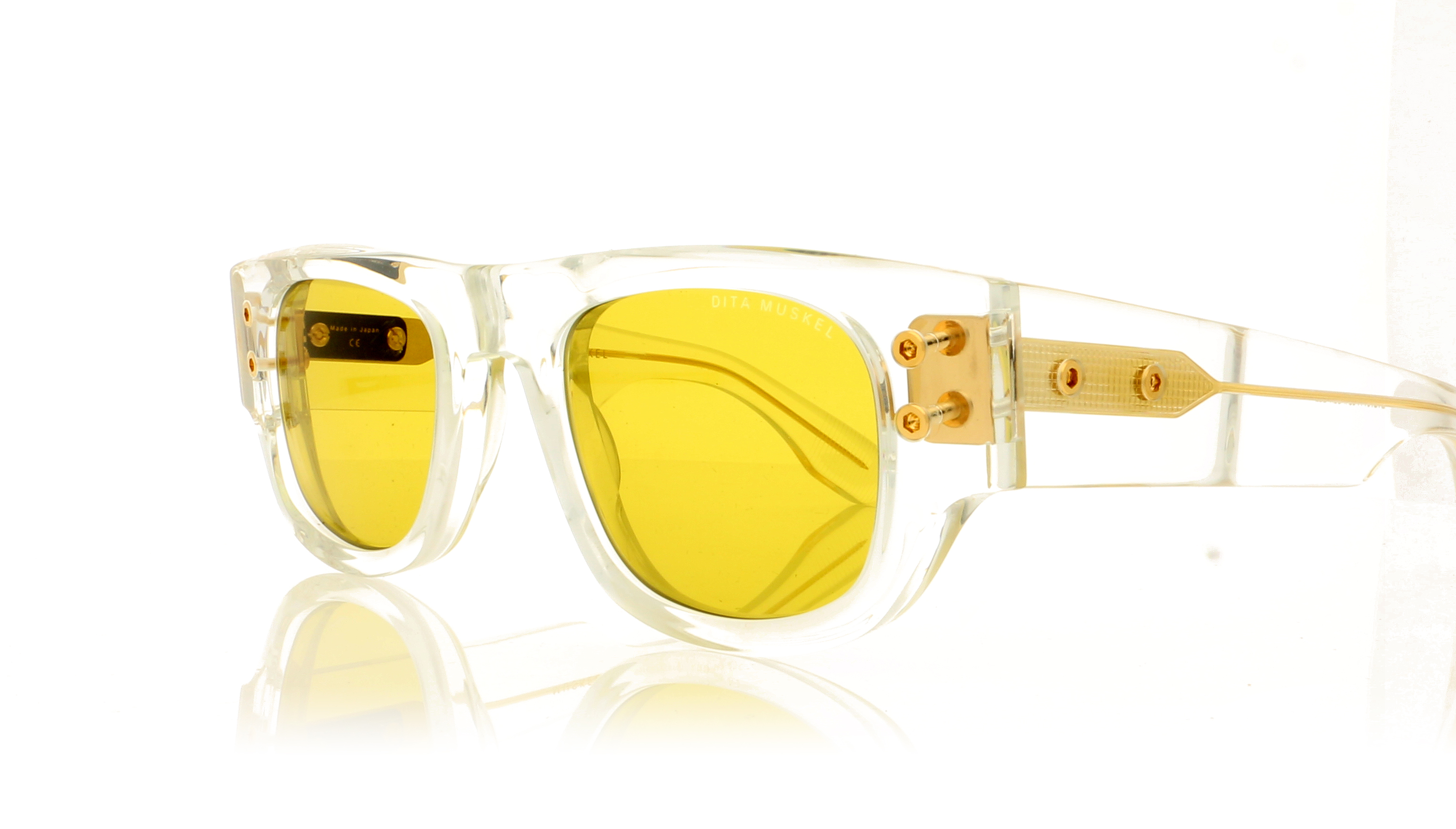 DITA Muskel DTS701 Crystal-Yellow Gold CRY-YG Sunglasses