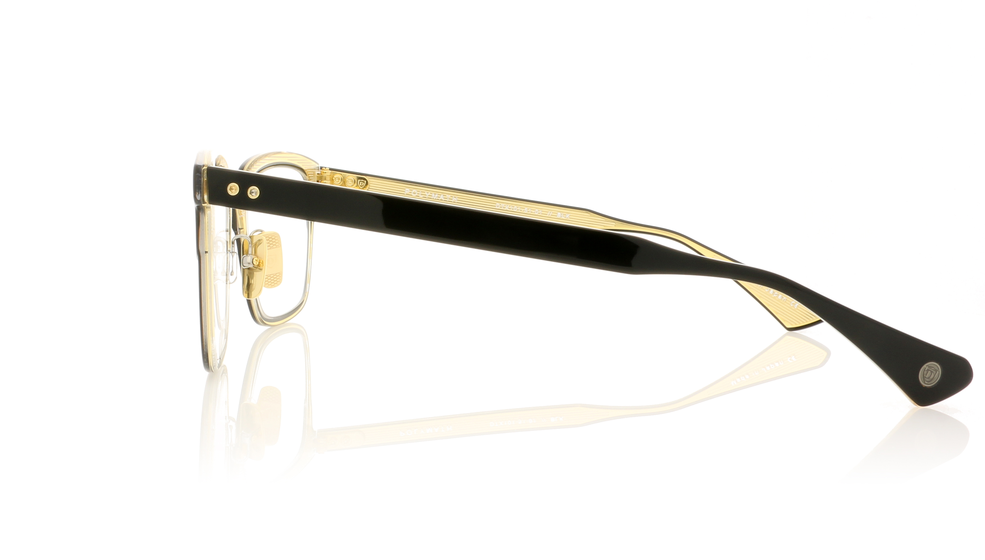 DITA Polymath DTX101 Black - Crystal Clear Back 1 Glasses