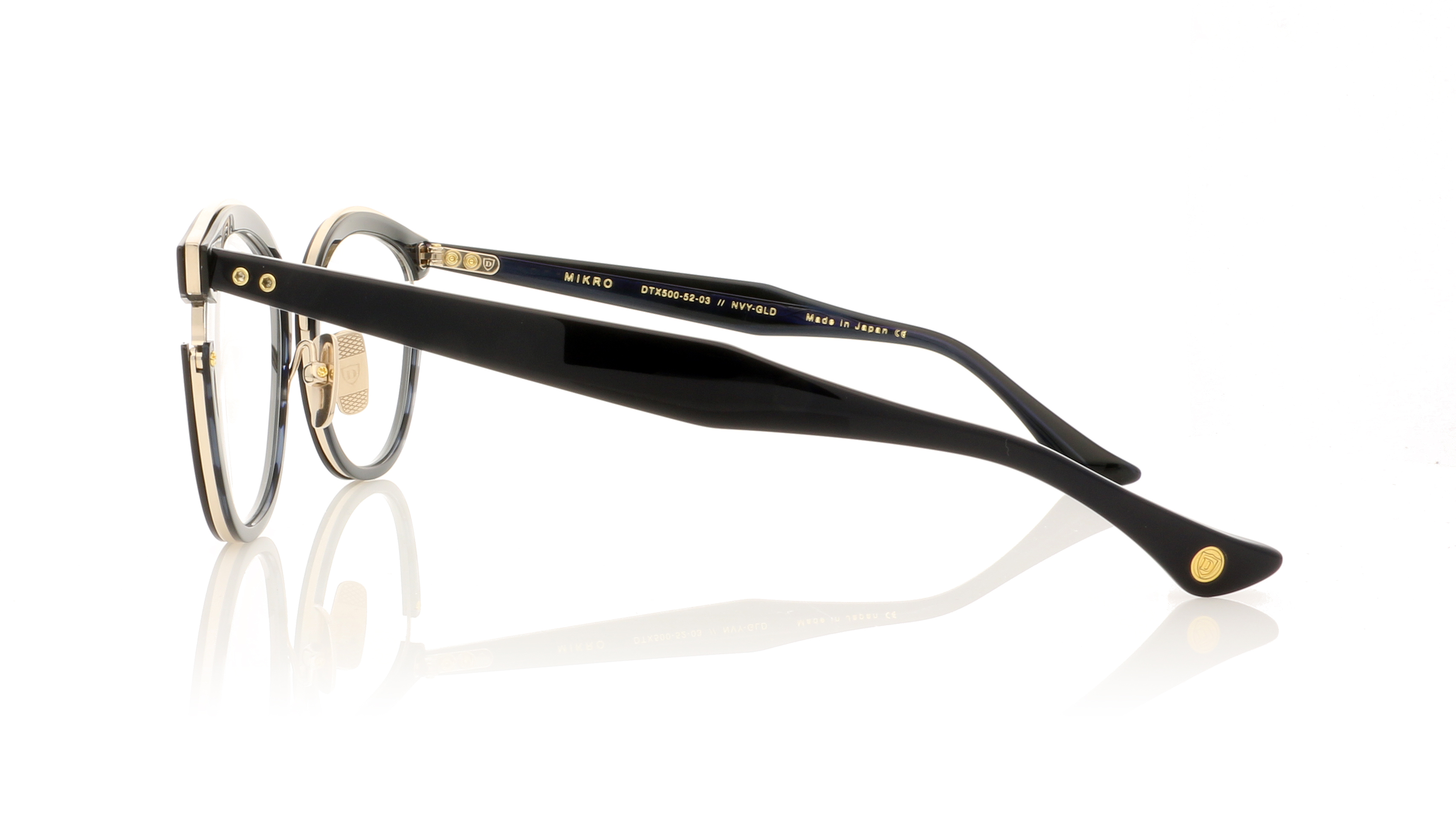 DITA Mikro DTX500 Navy/Navy Swirl/14K Gold 3 Glasses