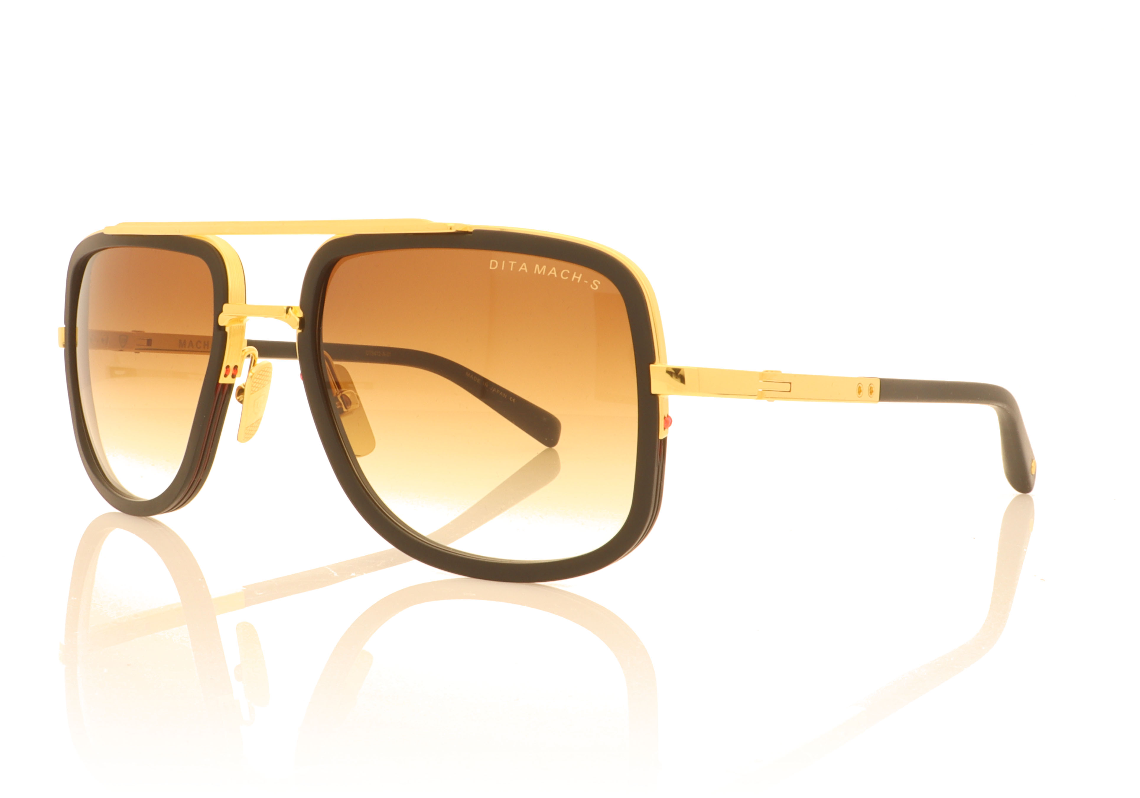 DITA DTS412 Black-Gold 01 Sunglasses