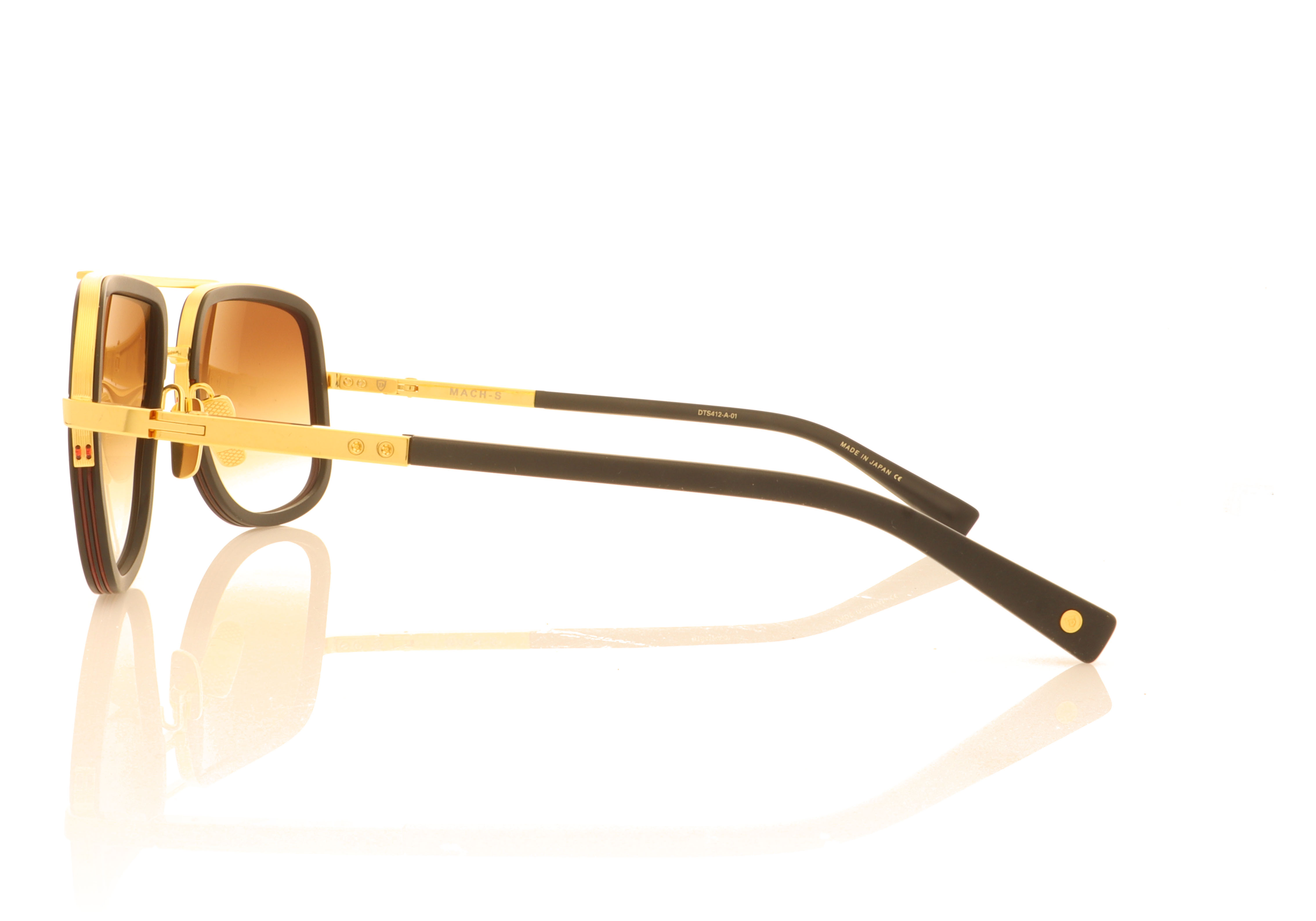DITA DTS412 Black-Gold 01 Sunglasses