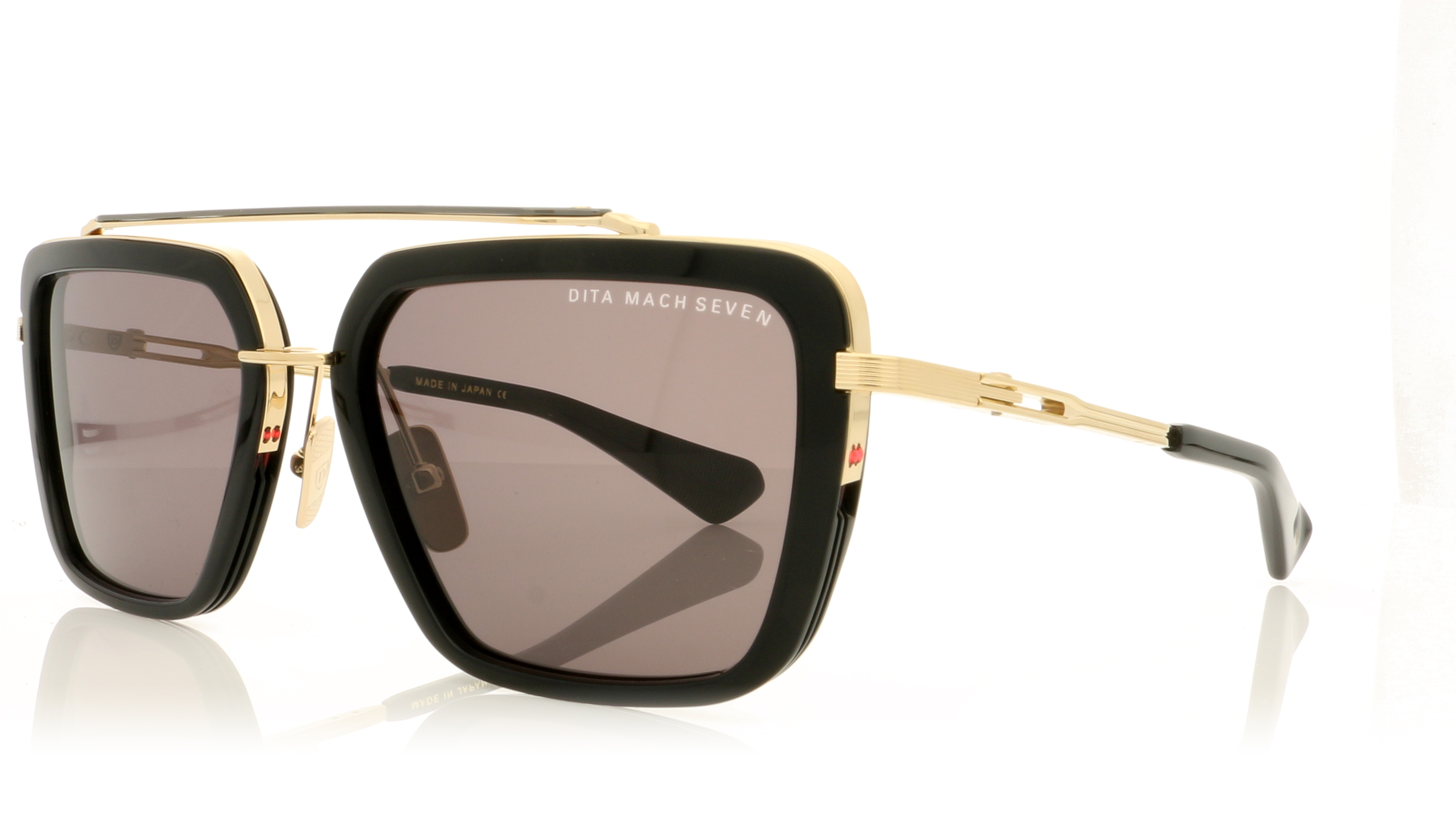 DITA Mach-Seven Black-White Gold-Black Rhodium 1 Sunglasses