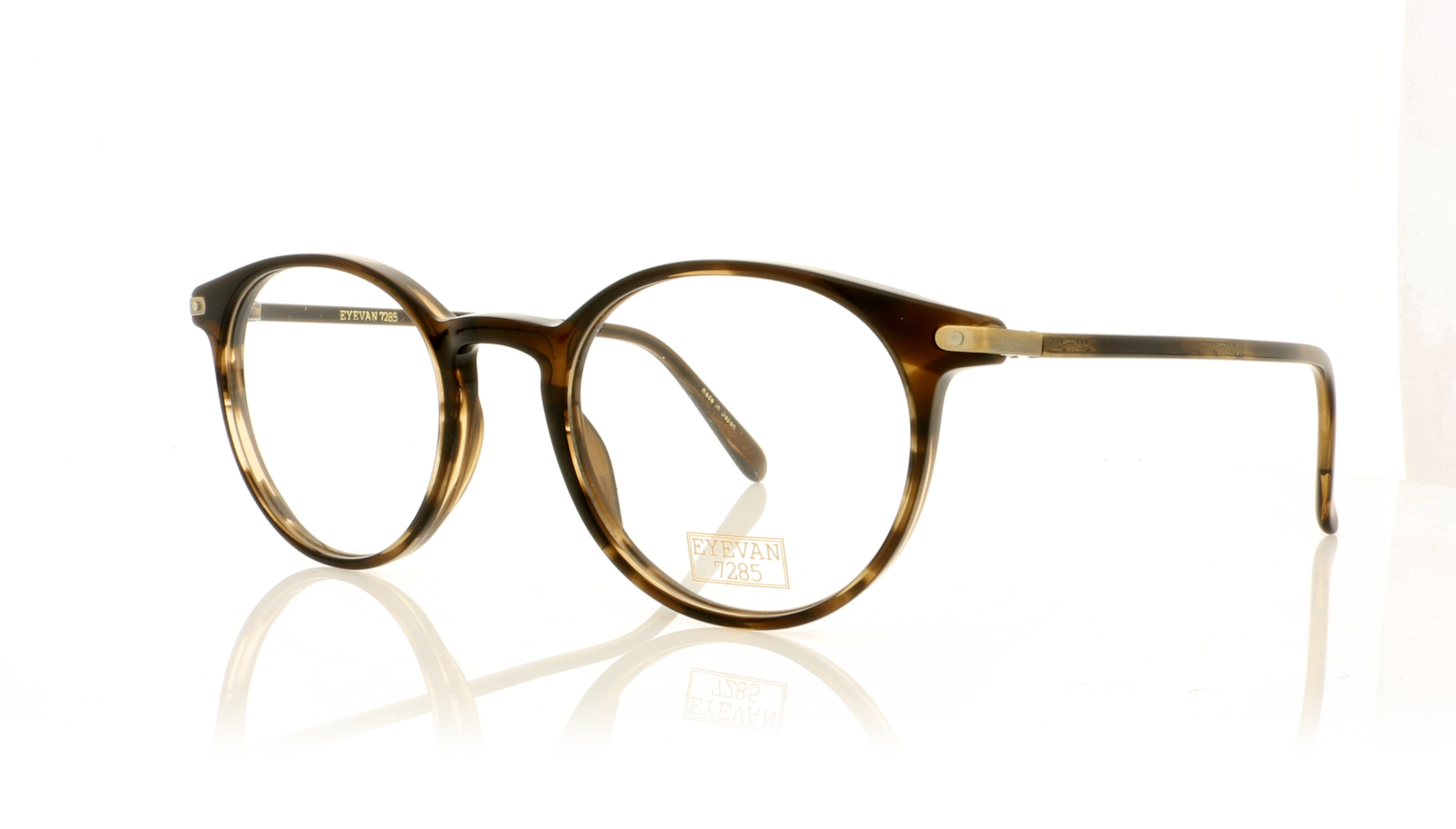 Eyevan 7285 306E Brown Shades 332 Glasses
