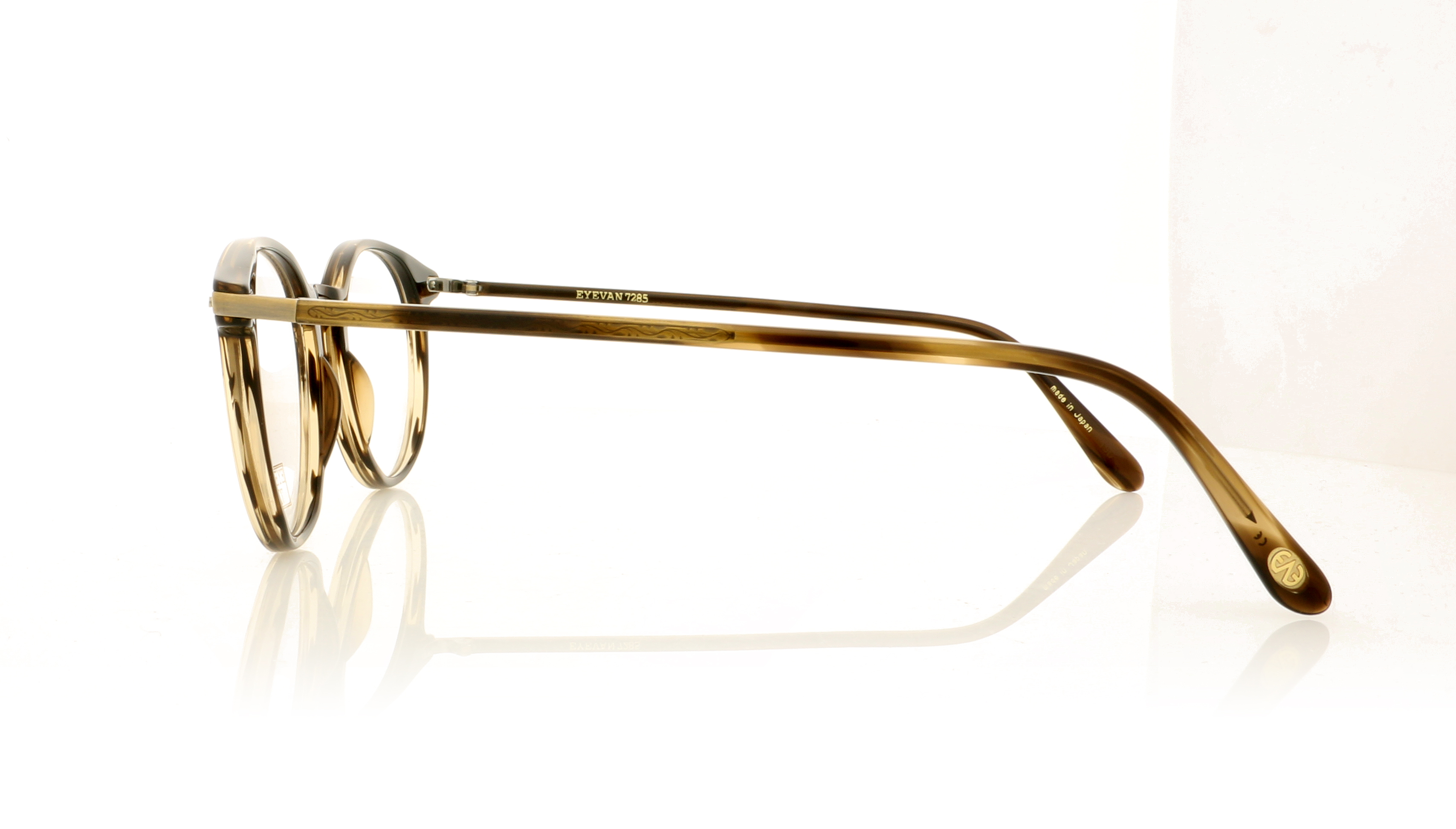 Eyevan 7285 306E Brown Shades 332 Glasses