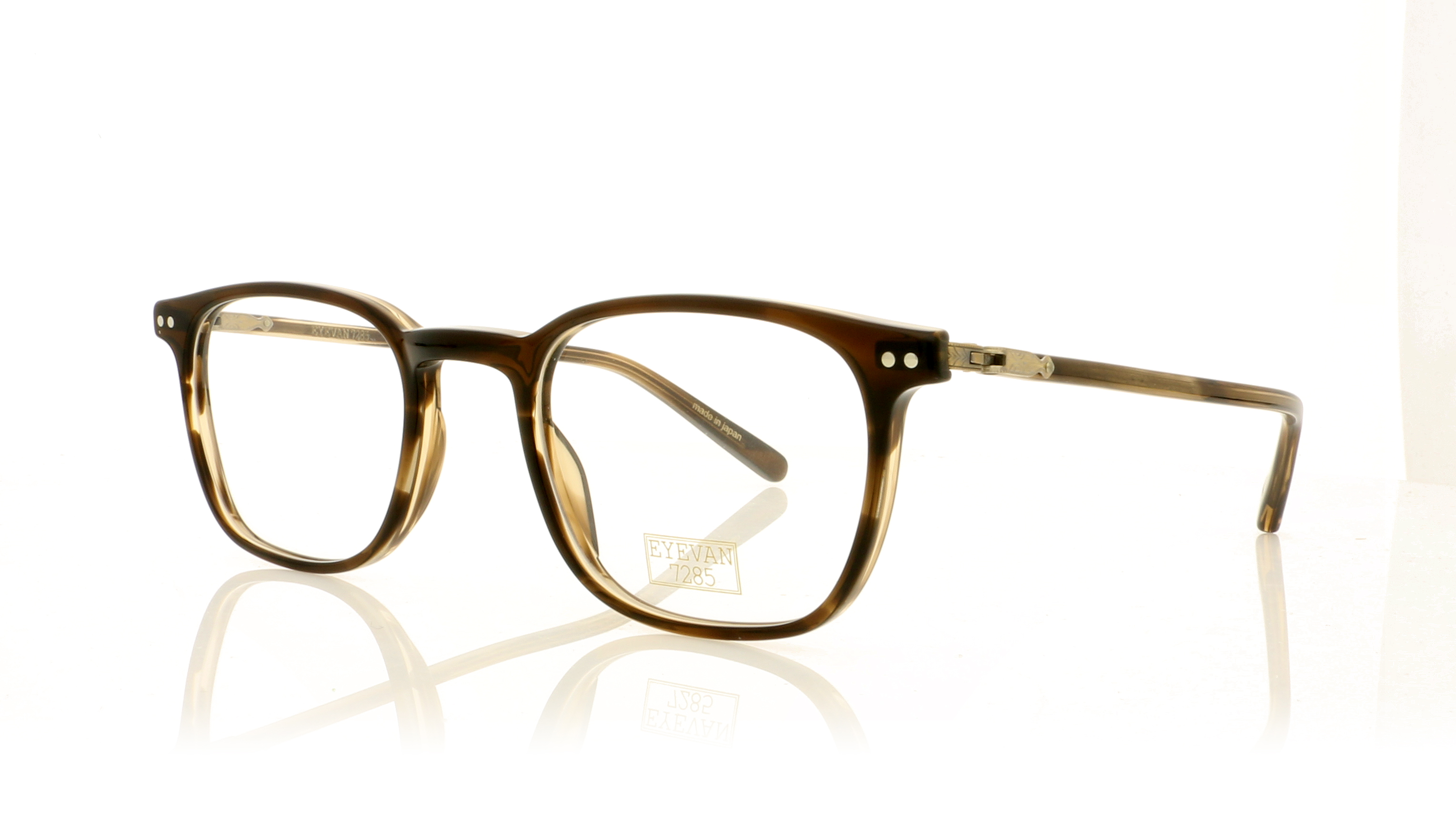 Eyevan 7285 323E Transparent Brown 332 Glasses